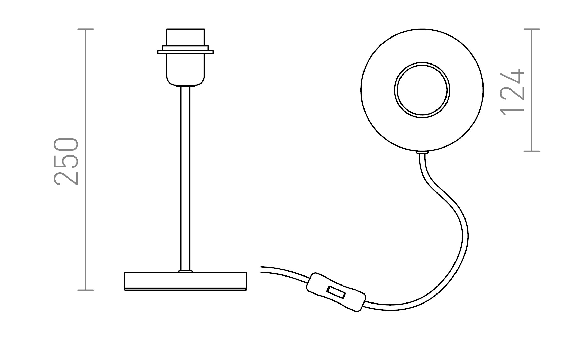 NYC STOJAK STOŁOWY - Product sketch
