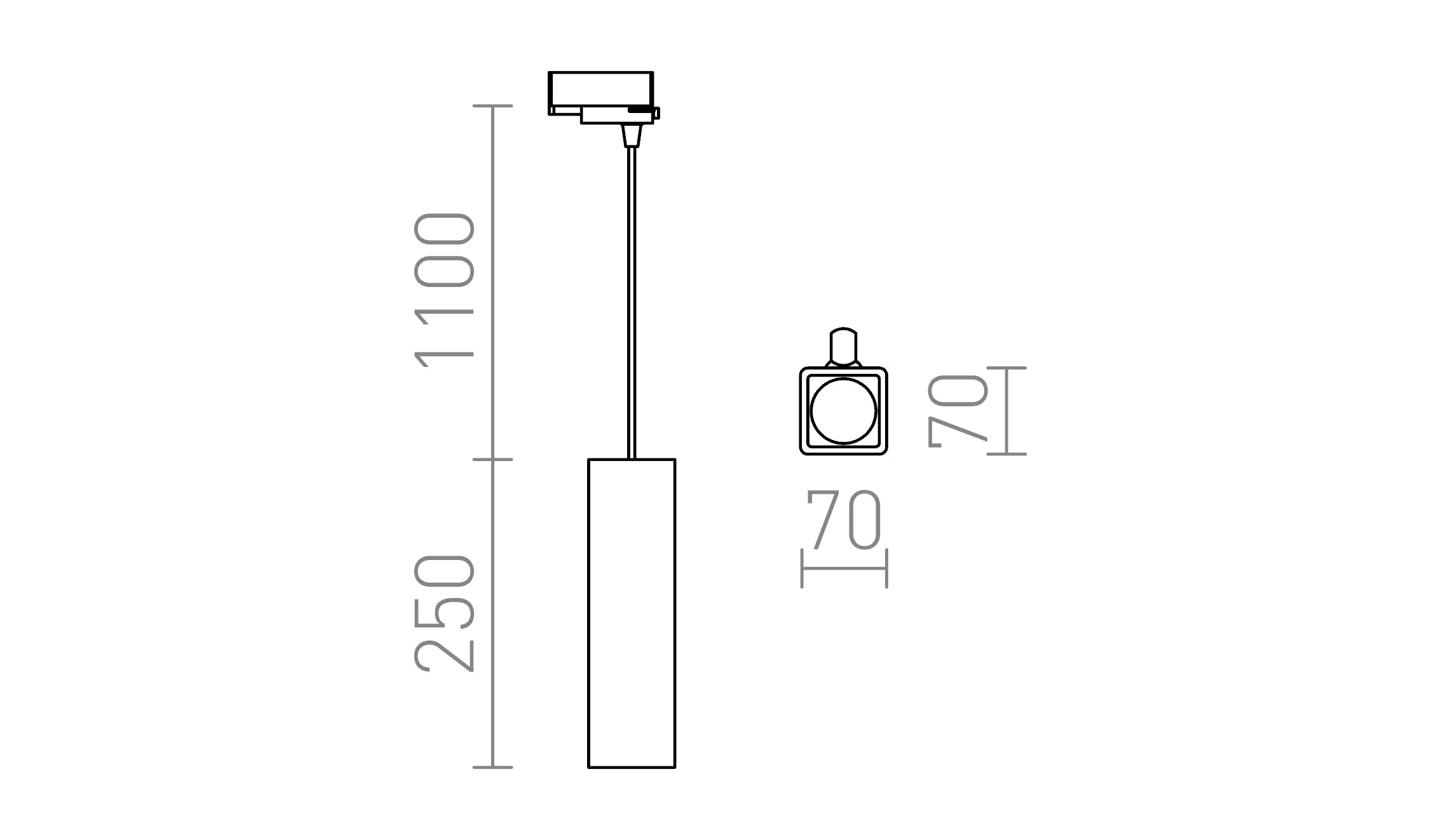 JACK RC DO SZYNY 3-FAZ.  - Product sketch