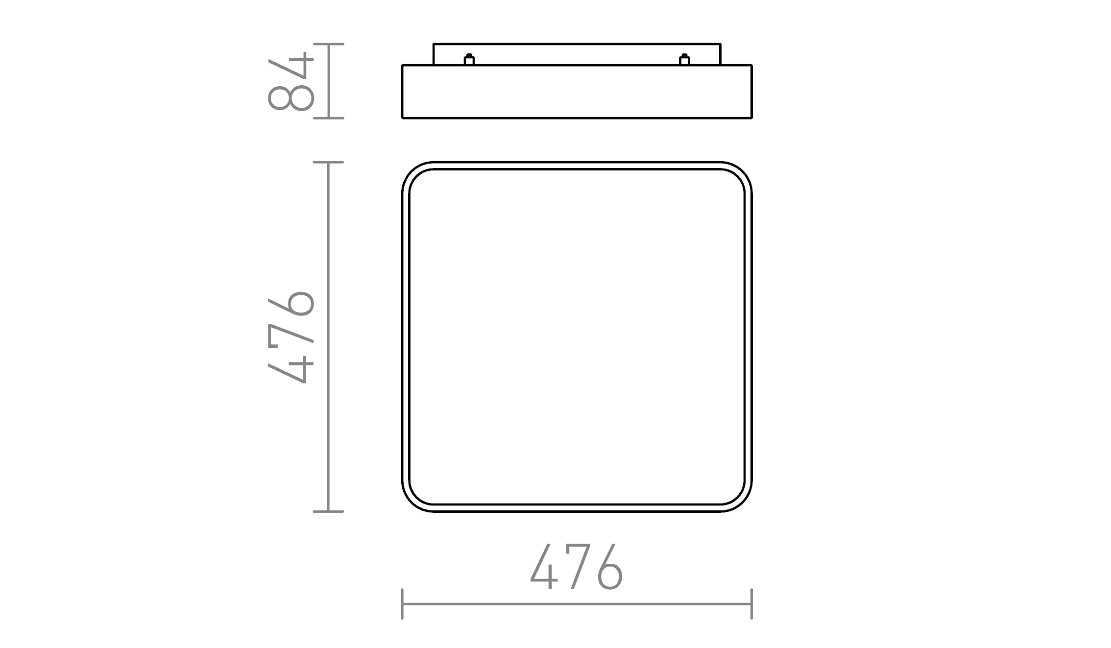 MENSA SQ 48 SUFITOWA - Product sketch