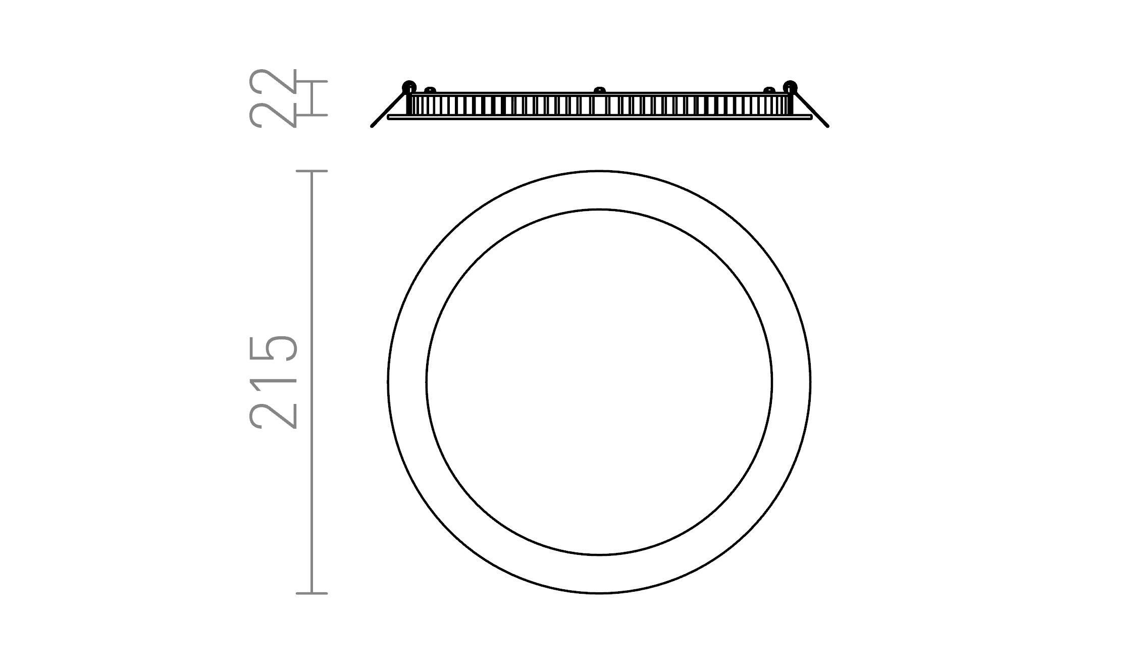 SLENDER R 22 WPUSZCZANA - Product sketch