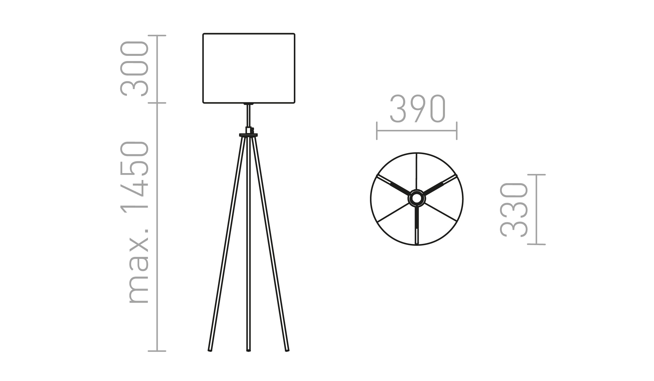 GARDETTE STOJĄCA - Product sketch