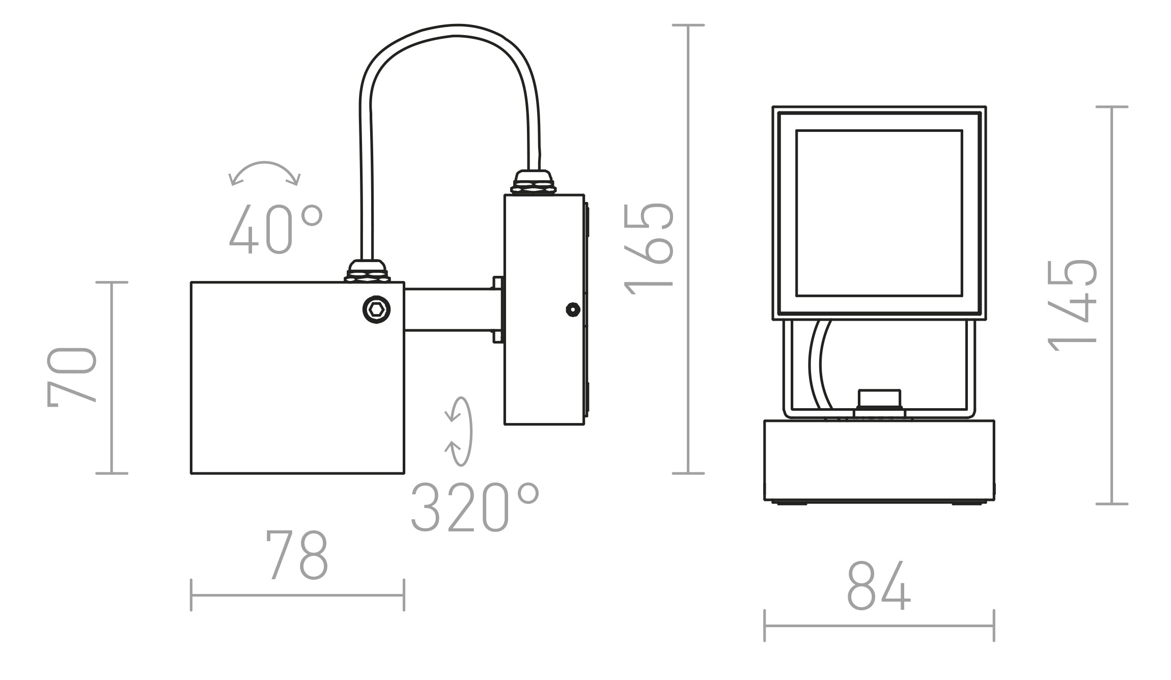 BORA ŚCIENNA - Product sketch
