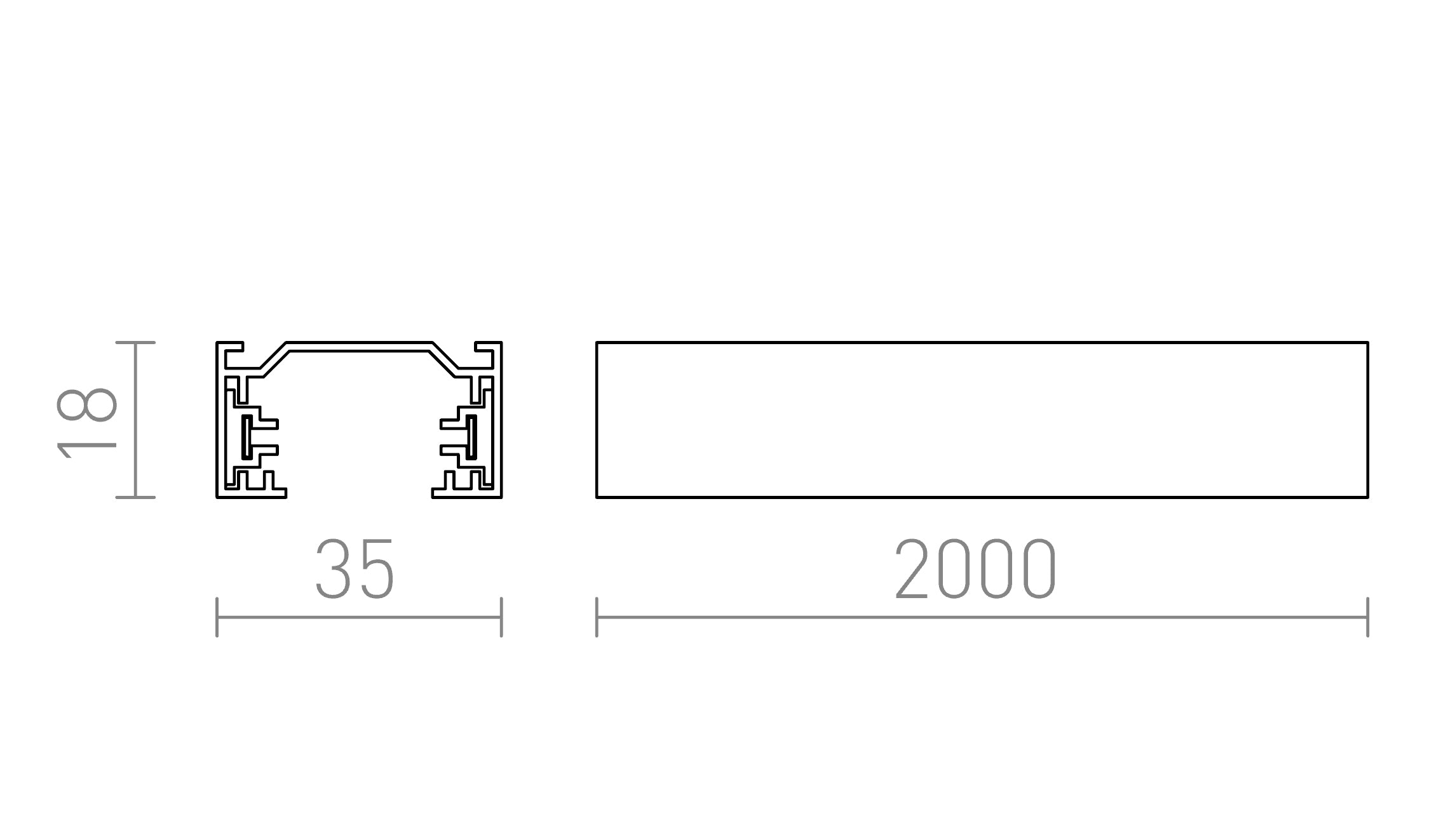 SZYNA 1-FAZ. 2M - Product sketch