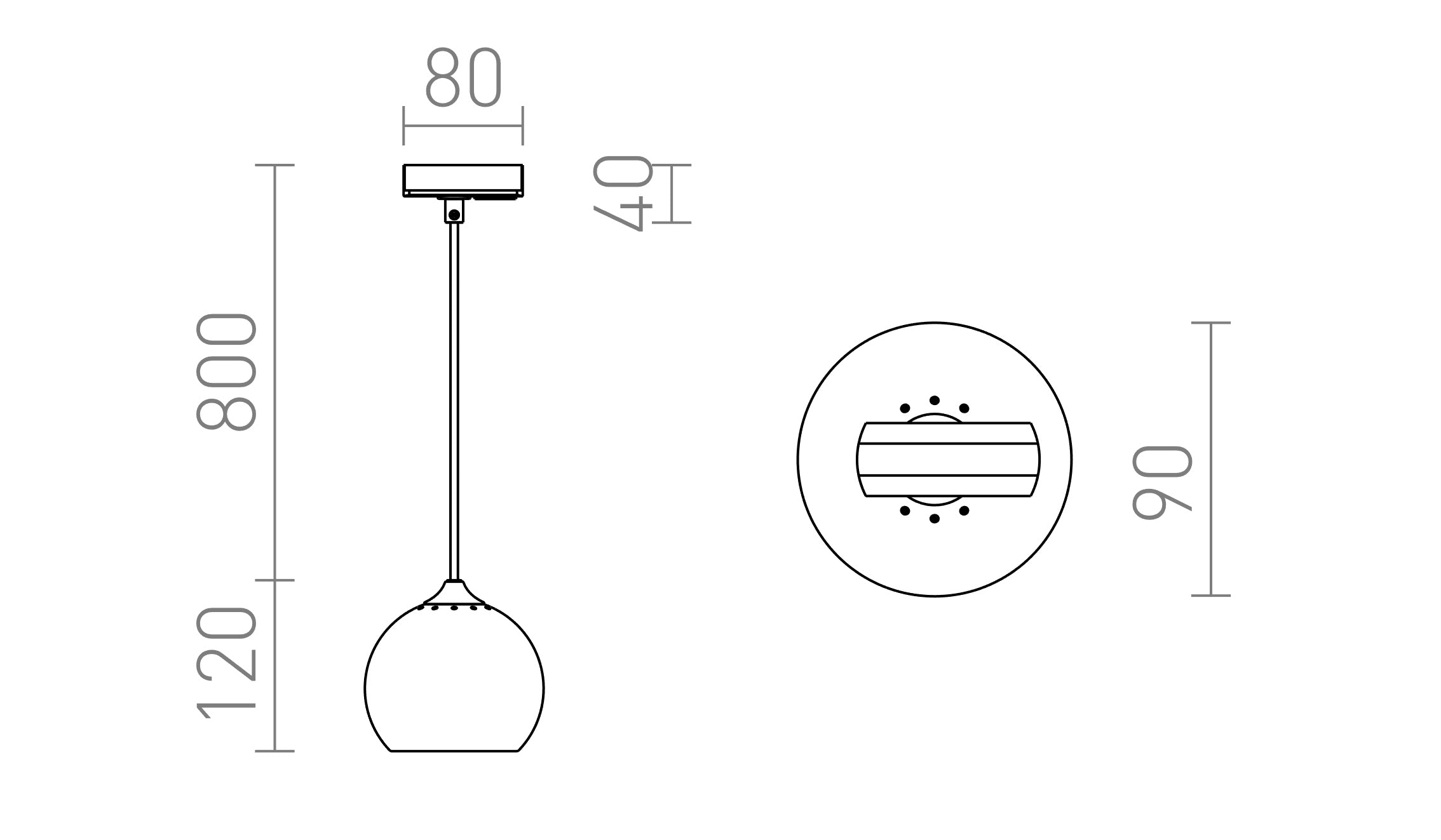 DESTY DO SZYNY 1-FAZ. - Product sketch