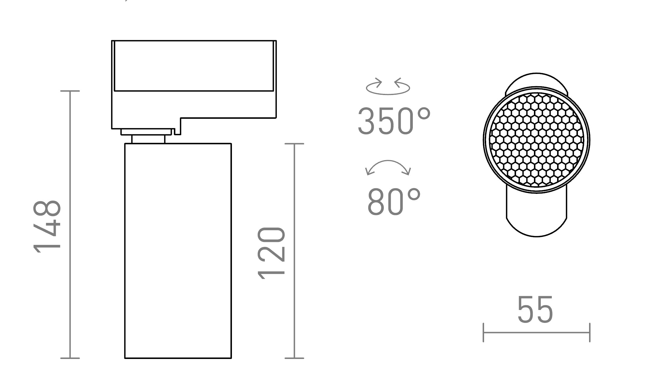 FORZA DO SZYNY 3-FAZ. - Product sketch