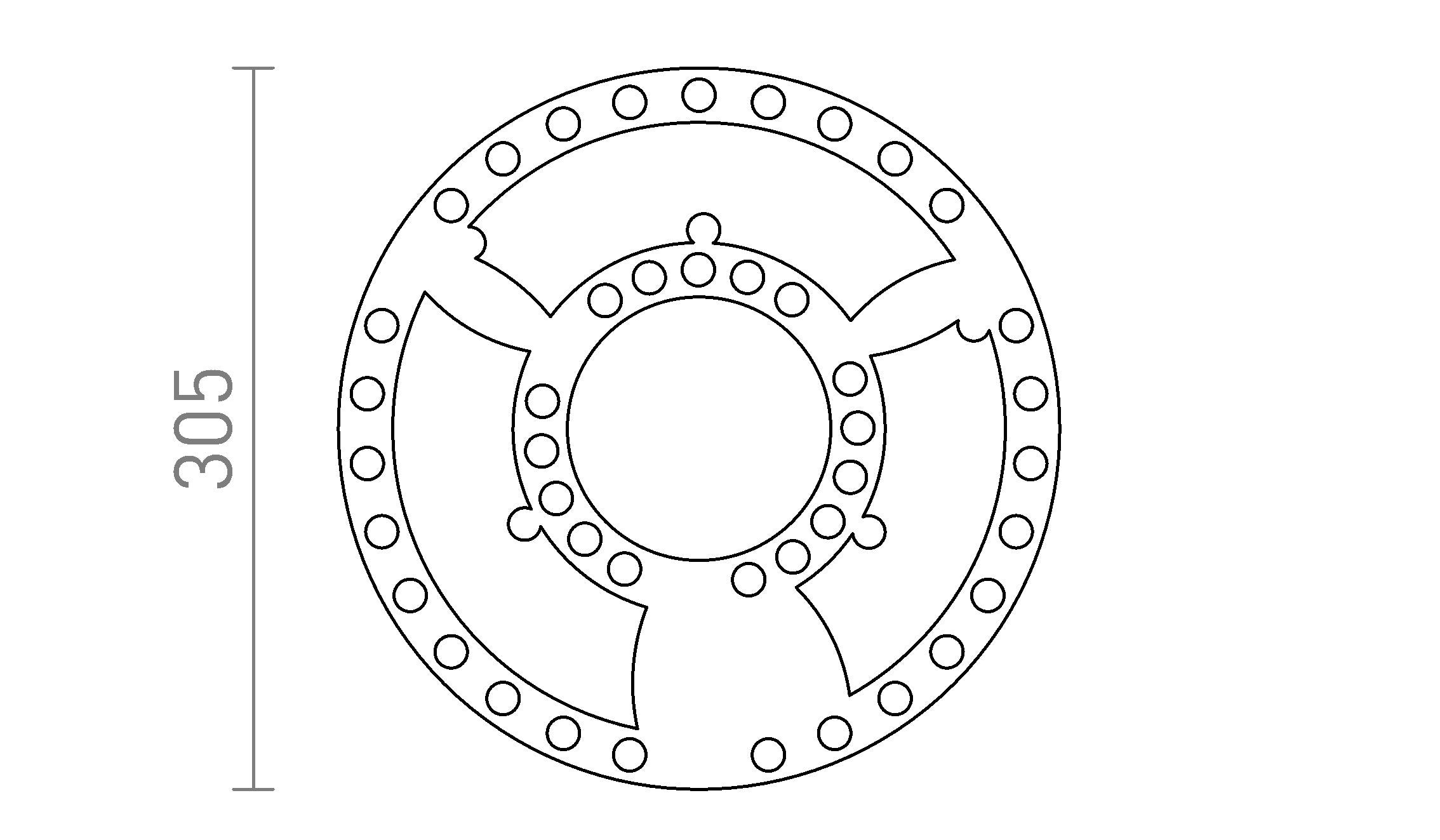 MODUŁ LED R 30 - Product sketch