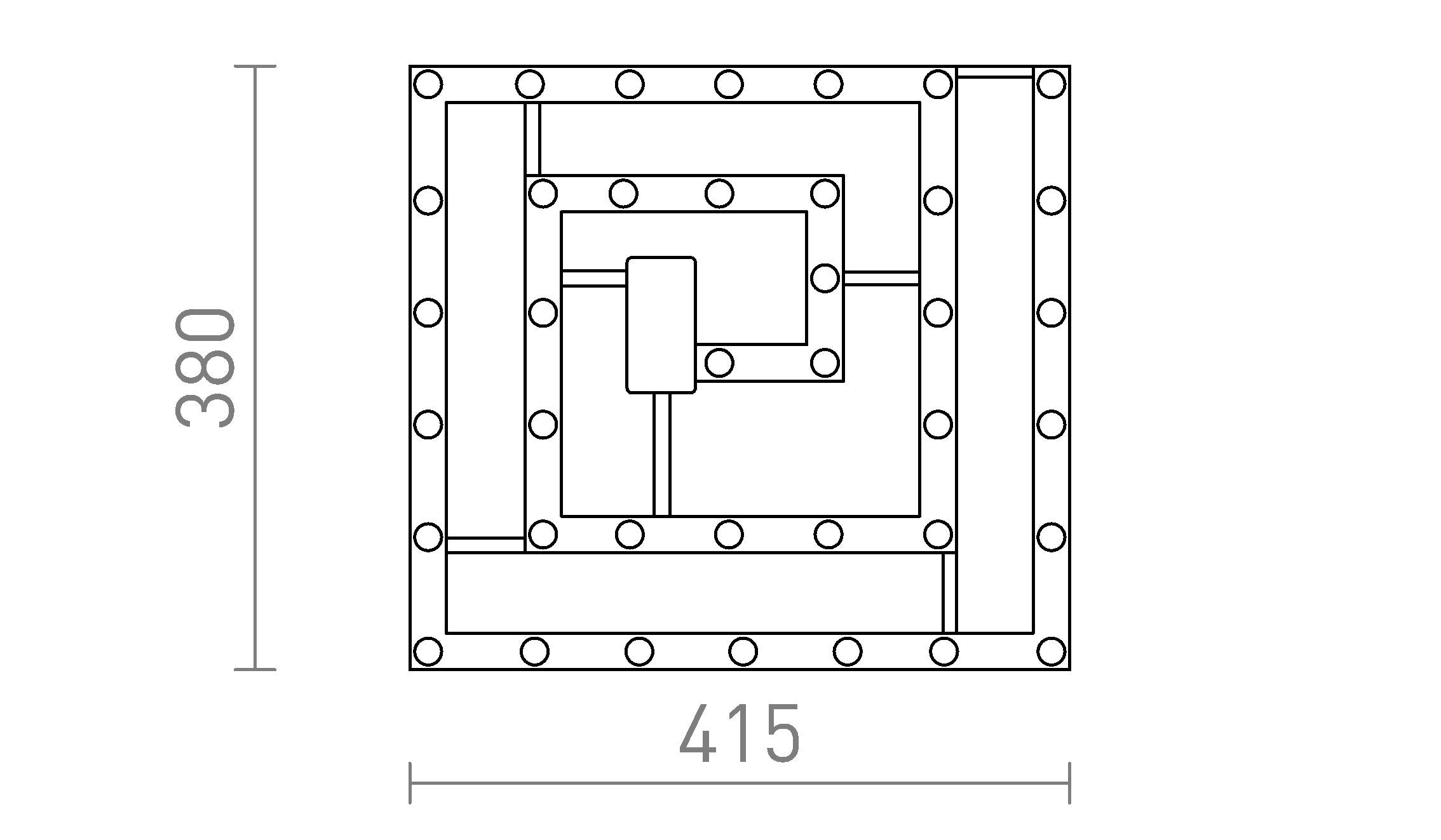 MODUŁ LED SQ 41 - Product sketch