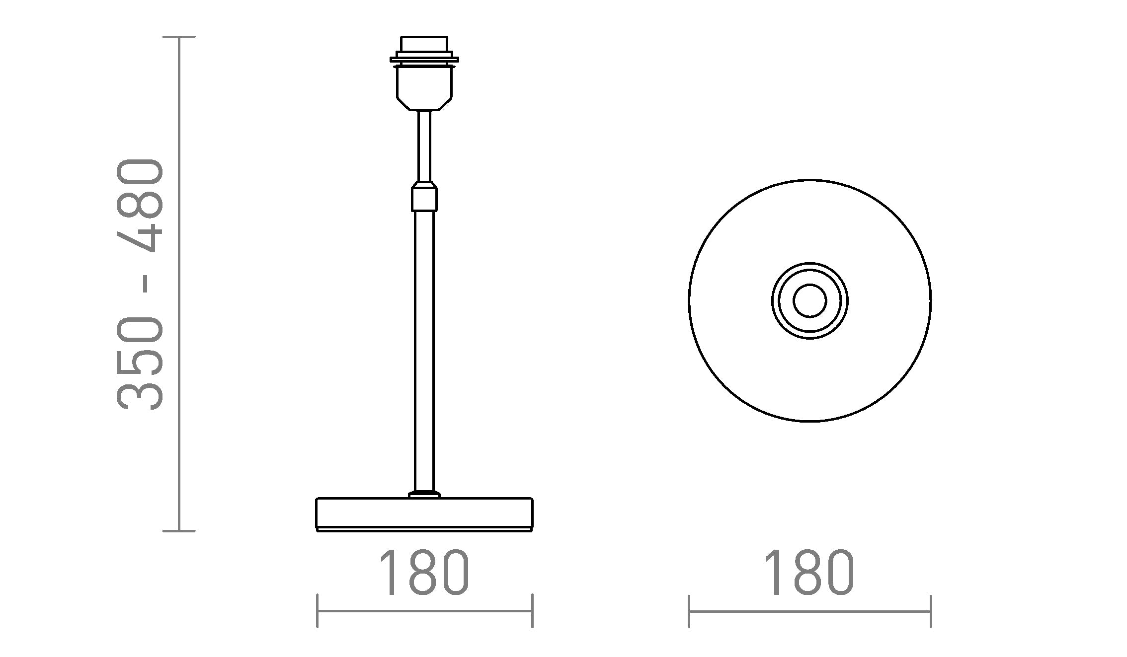EMMETT STOJAK STOŁOWY - Product sketch