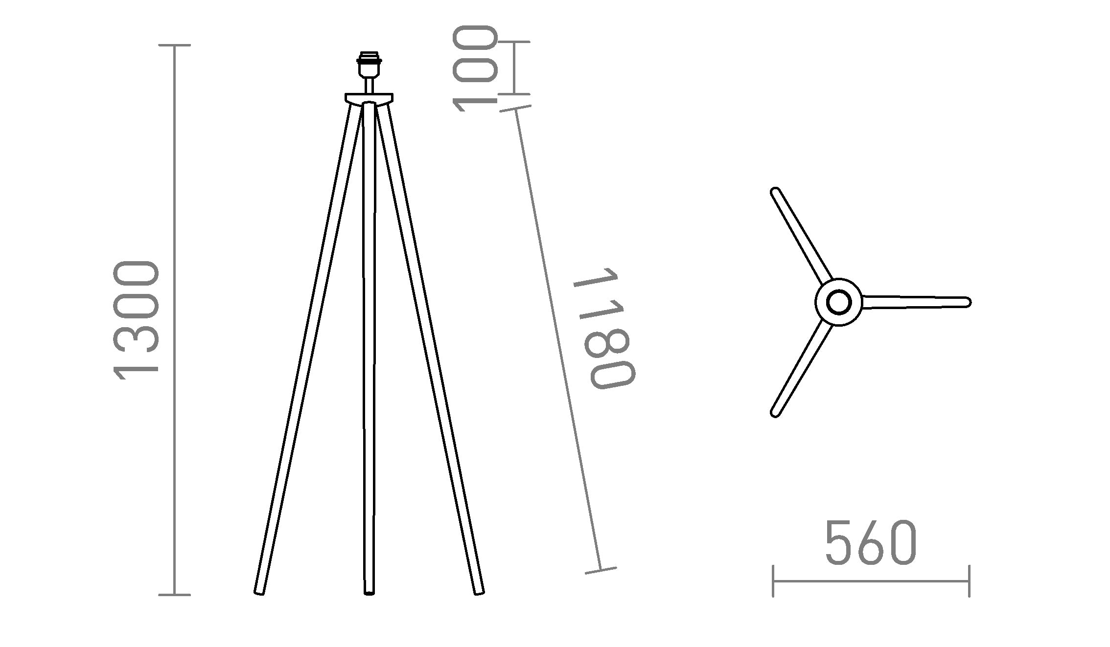 BASCO STOJAK PODŁOGOWY - Product sketch