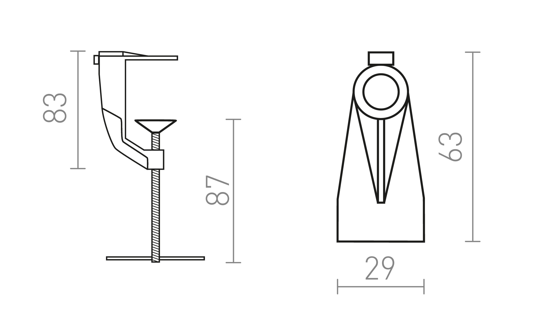 ZACISK EMA-C - Product sketch