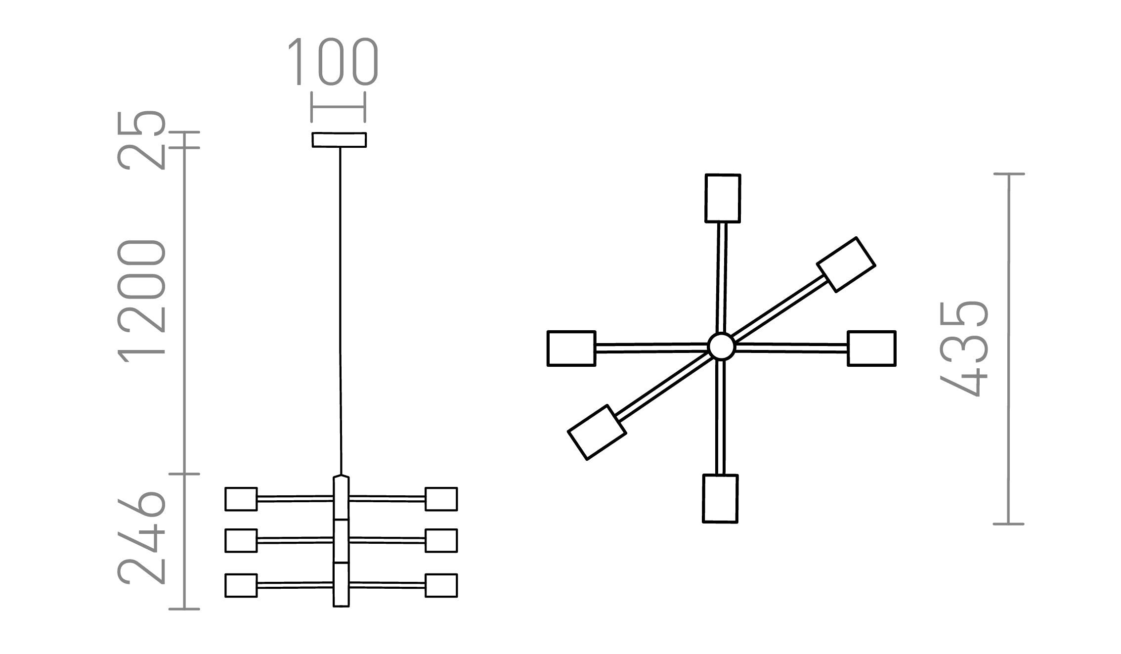 ARTEMIA WISZĄCA - Product sketch