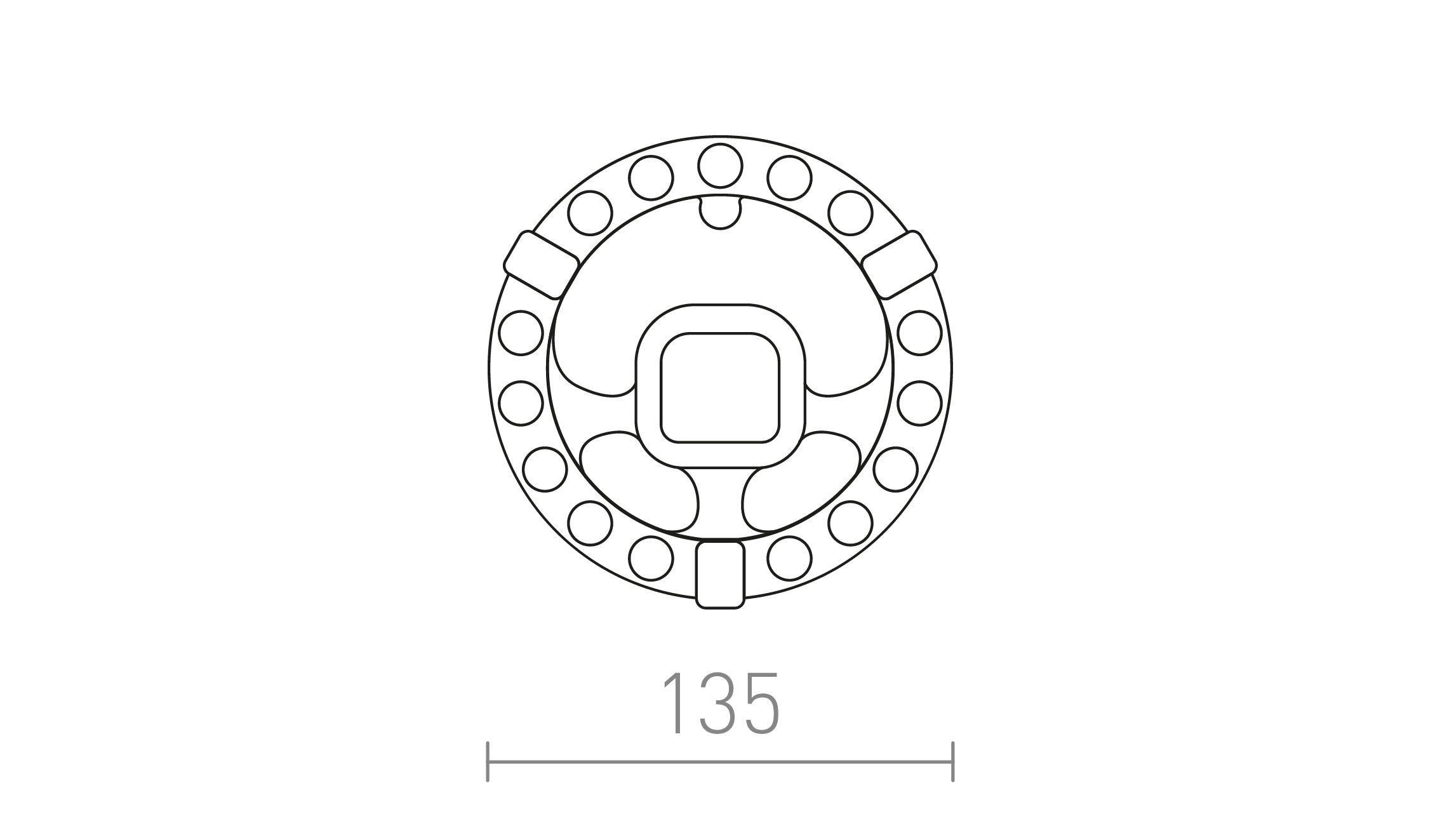 MODUŁ LED R 14 - Product sketch