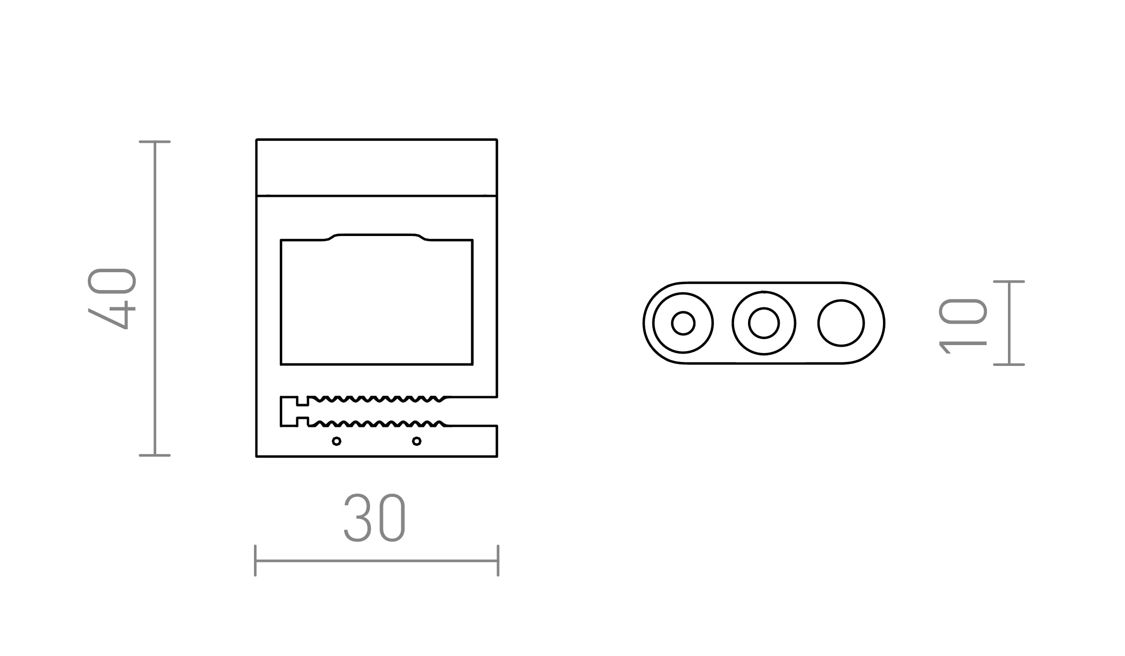 WAVE UCHWYT mechaniczny - Product sketch