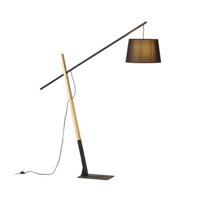 Lampa podłogowa drewniana
