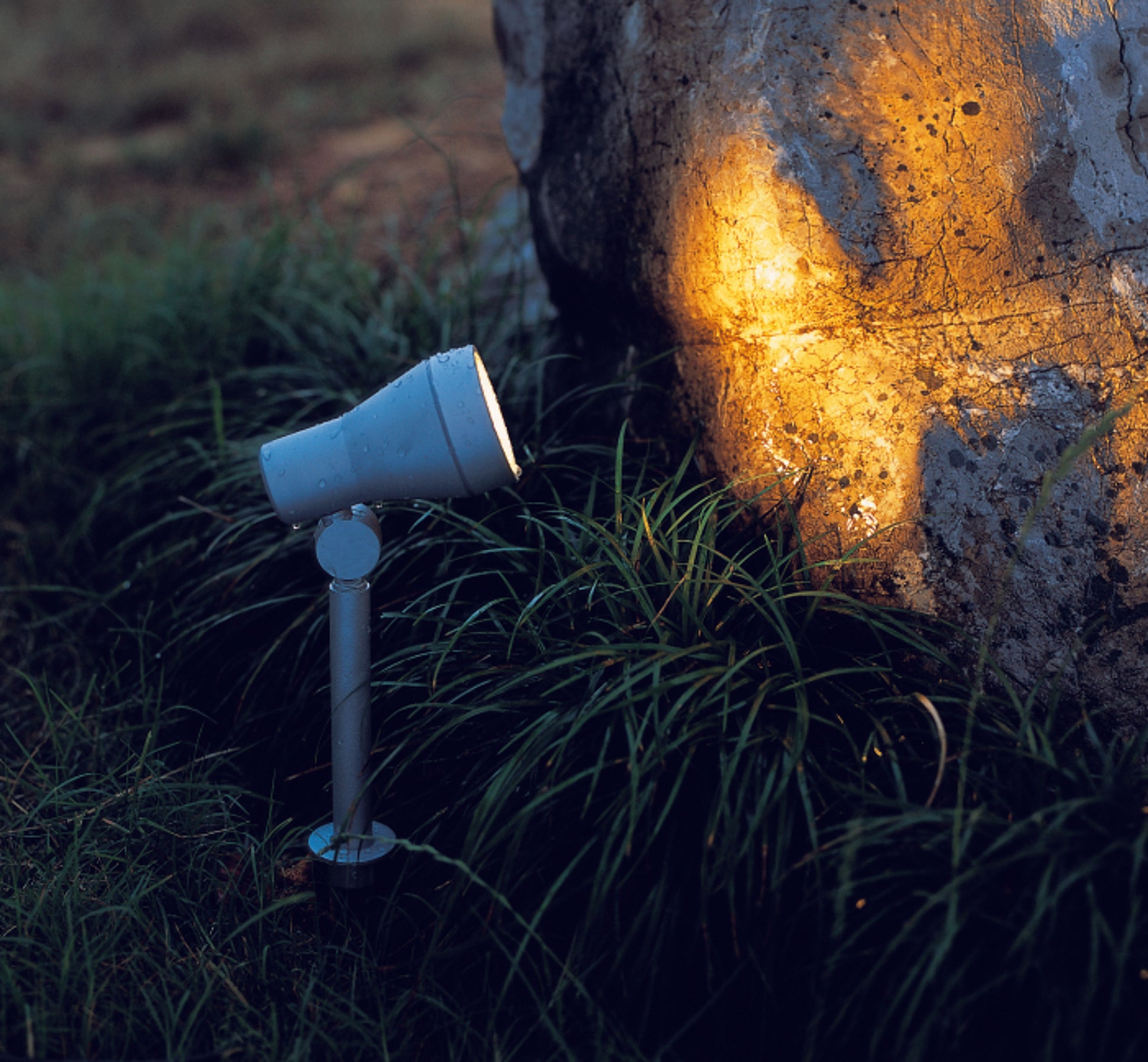 RENDL outdoor lamp DIREZZA on spike silver grey  230V LED GU10 8W IP54 R10427 4