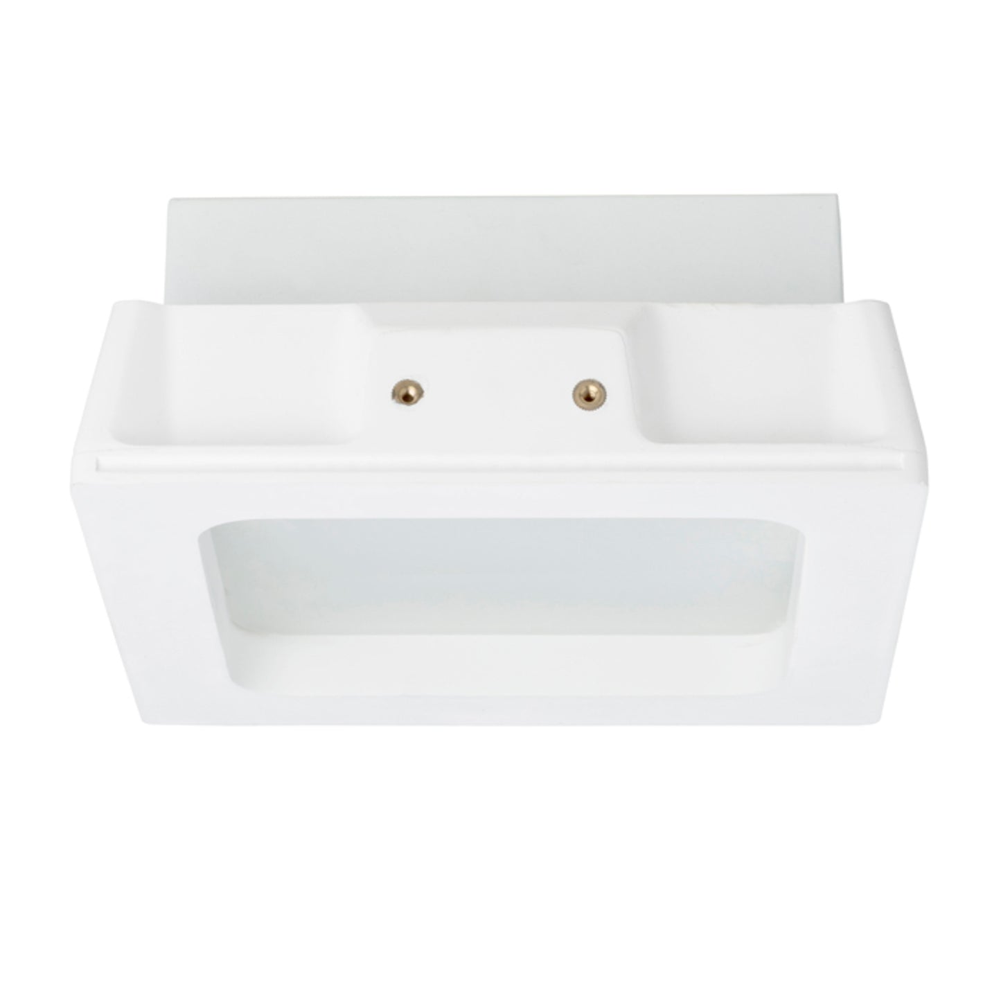 RENDL recessed light MIA SQ recessed  plaster/satinated glass 230V LED E27 2x11W R10443 3