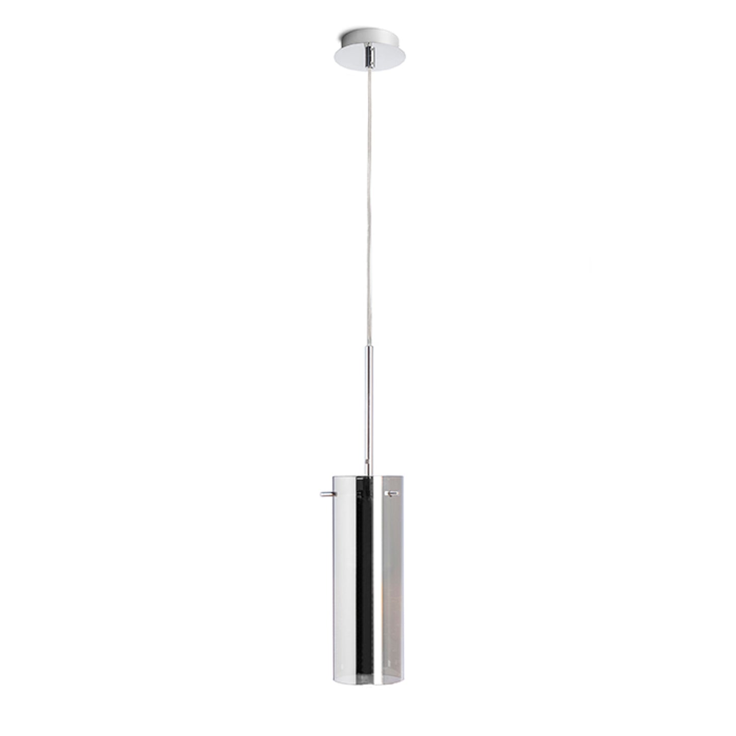 RENDL pendant lamp SANSSOUCI I pendant  chrome-tinted glass 230V LED E27 15W R10509 4