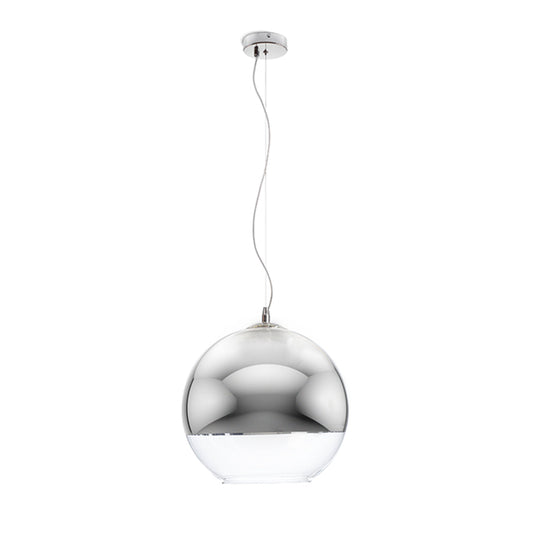 RENDL pendant lamp BEAU MONDE 35 pendant  chrome-tinted glass/clear glass 230V LED E27 15W R10516 1