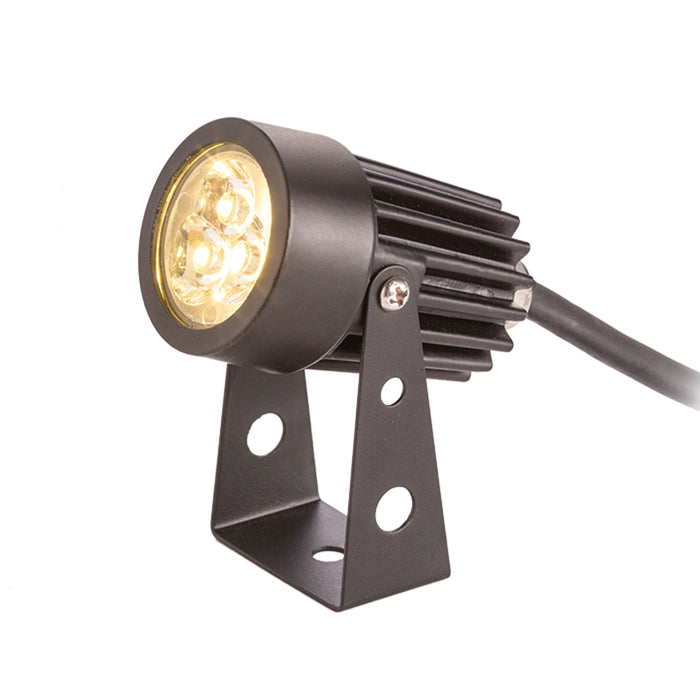 RENDL outdoor lamp GUN on spike black 230V LED 3x1W 30° IP65 3000K R10530 2