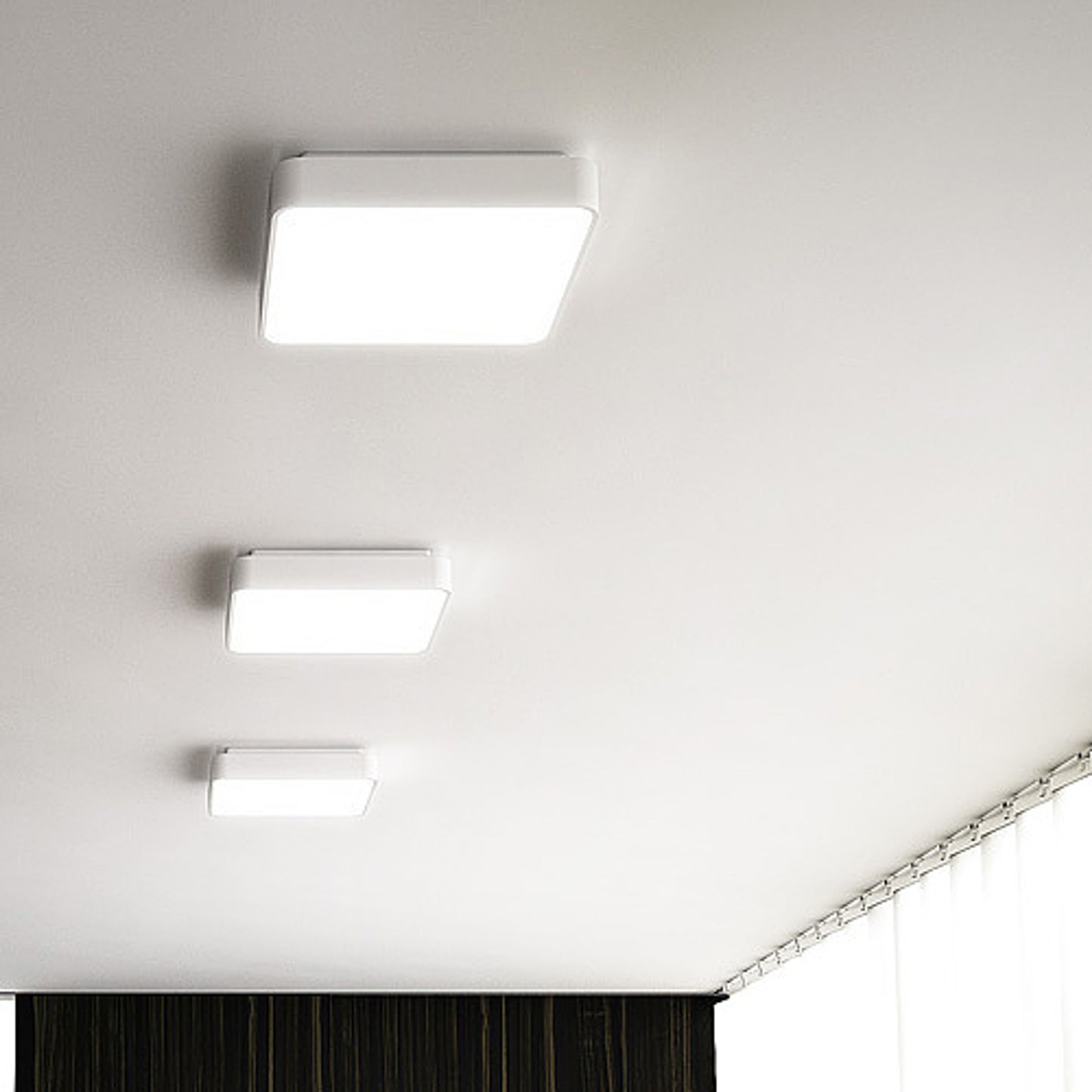 RENDL surface mounted lamp MENSA SQ 40 ceiling white  230V LED 38W  3000K R10582 4