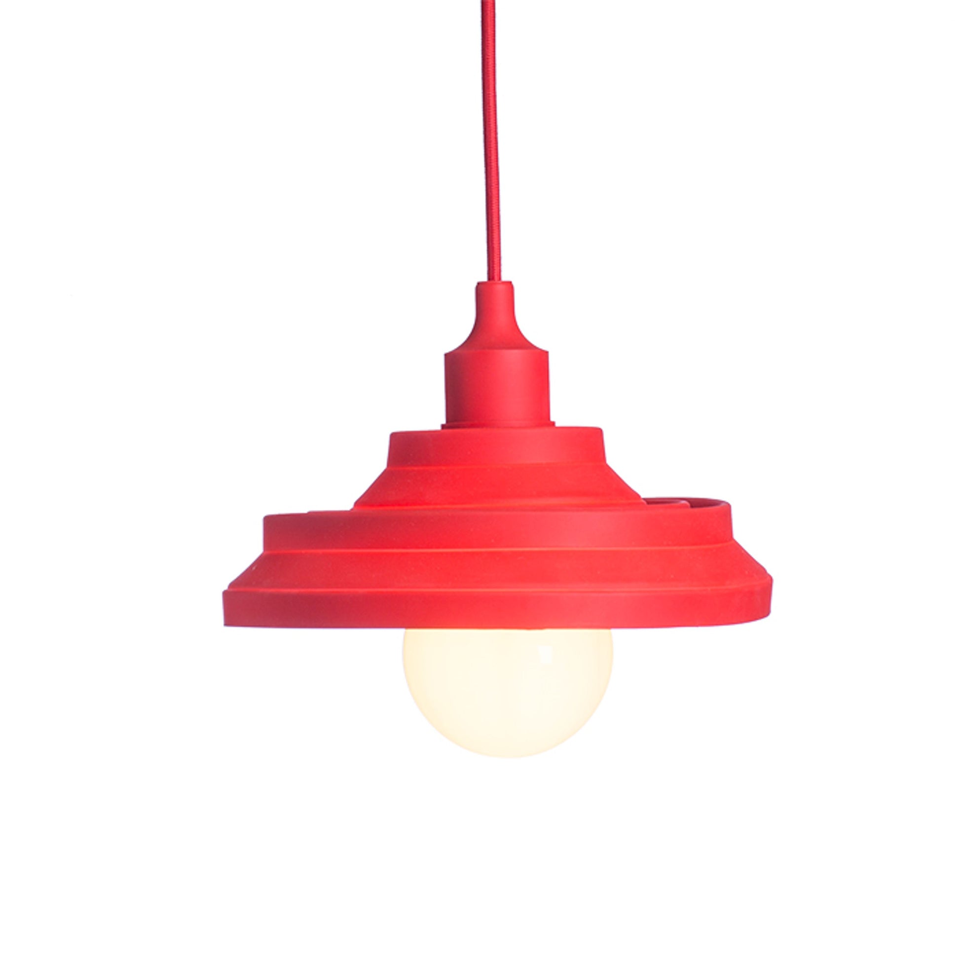 RENDL Outlet AMICI silicone pendant red  230V E27 42W R10619 5