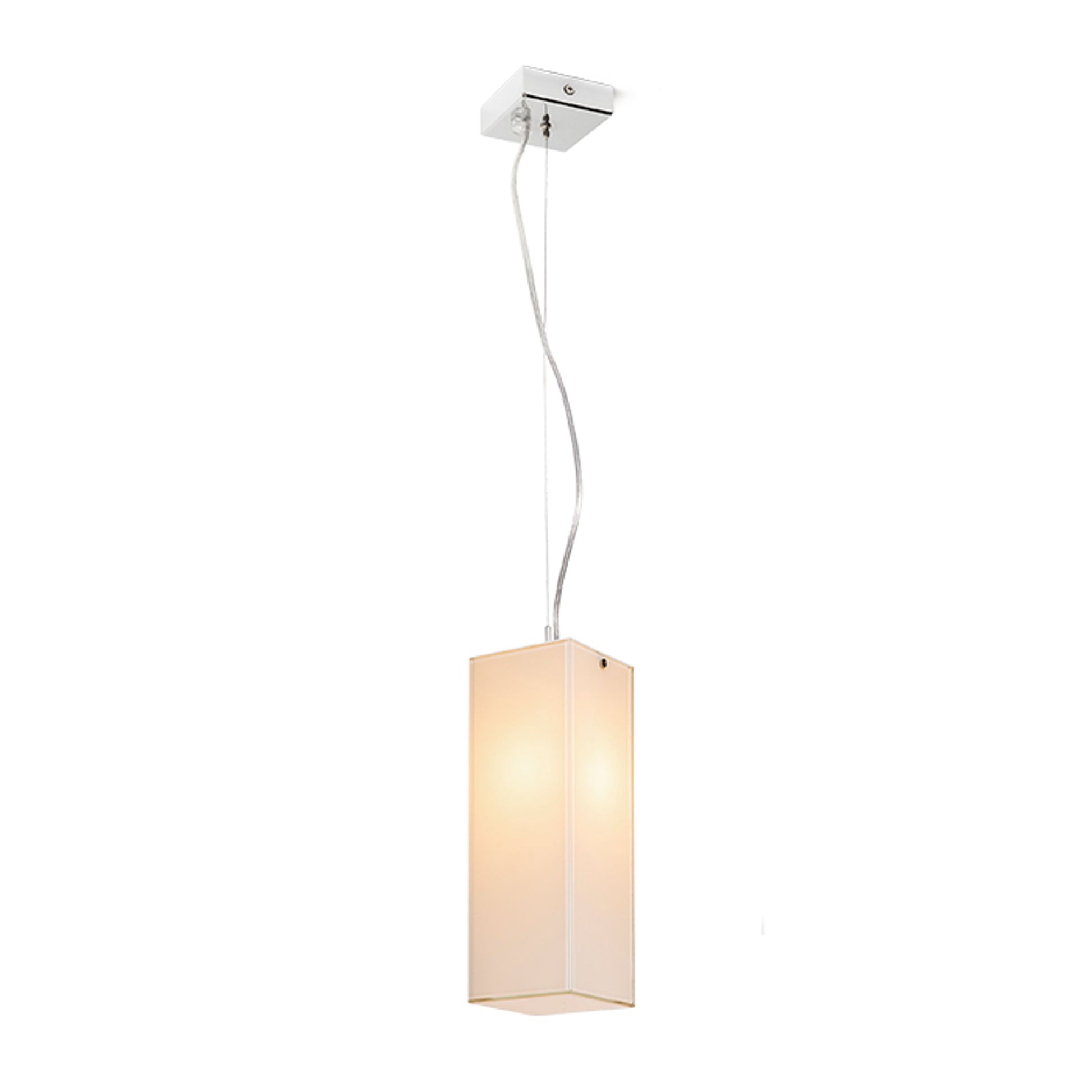 RENDL Outlet LUCIA 30x10 pendant  satinated glass/chrome 230V LED E27 15W R10627 1