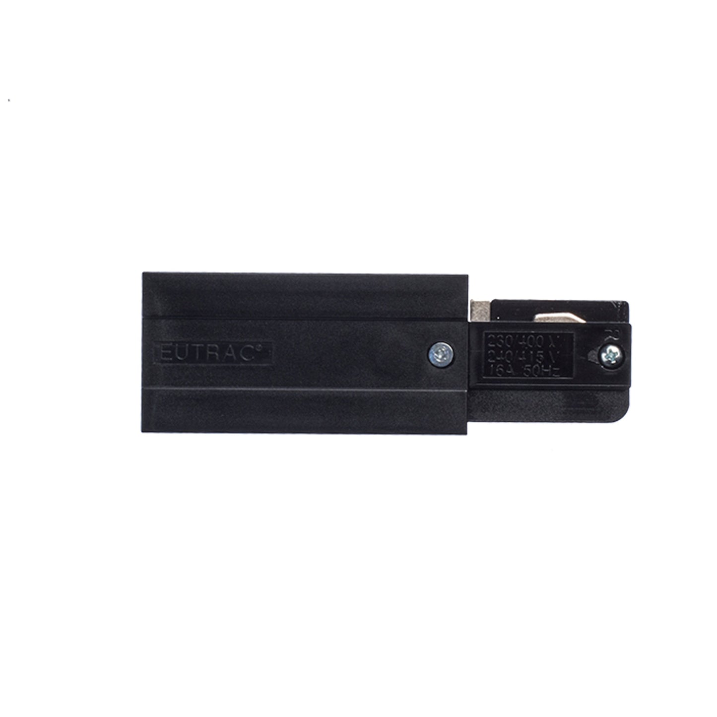 RENDL 3-circuit track system EUTRAC feed-in, polarity right black 230V  R11312 2