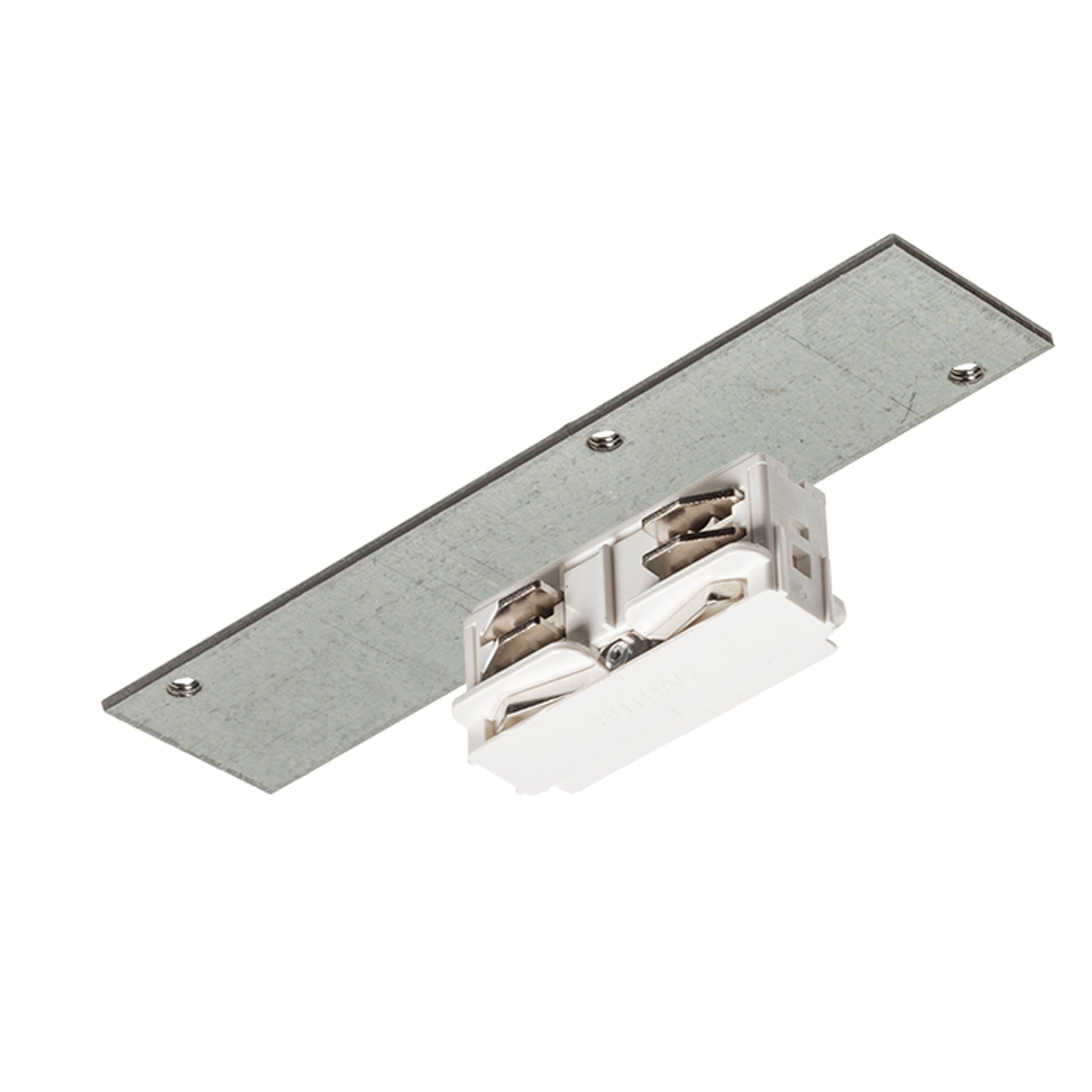 RENDL 3-circuit track system EUTRAC straight connector for 3-circuit tracks, electrical white  230V  R11343 1