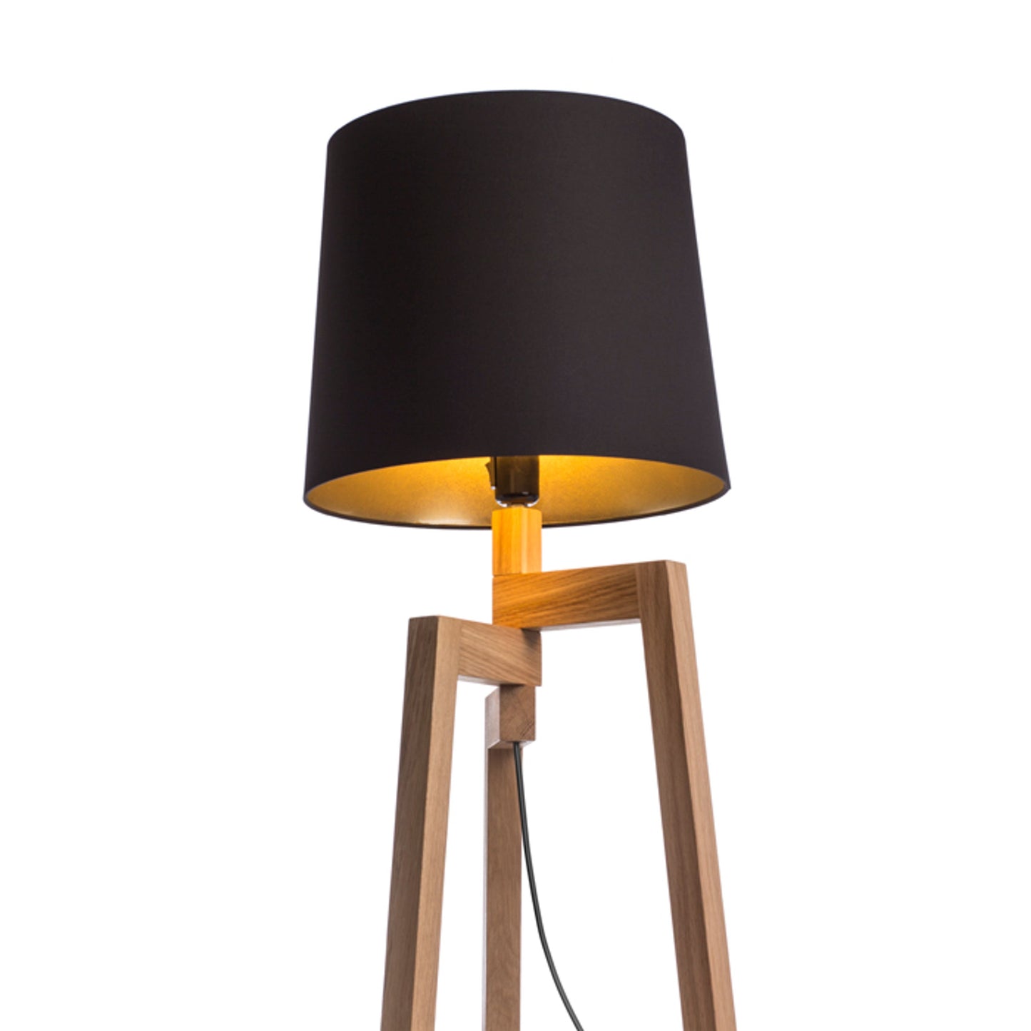 RENDL shades, shade bases, pendent sets CONNY 35/30 shade Polycotton black/golden foil max. 23W R11469 2
