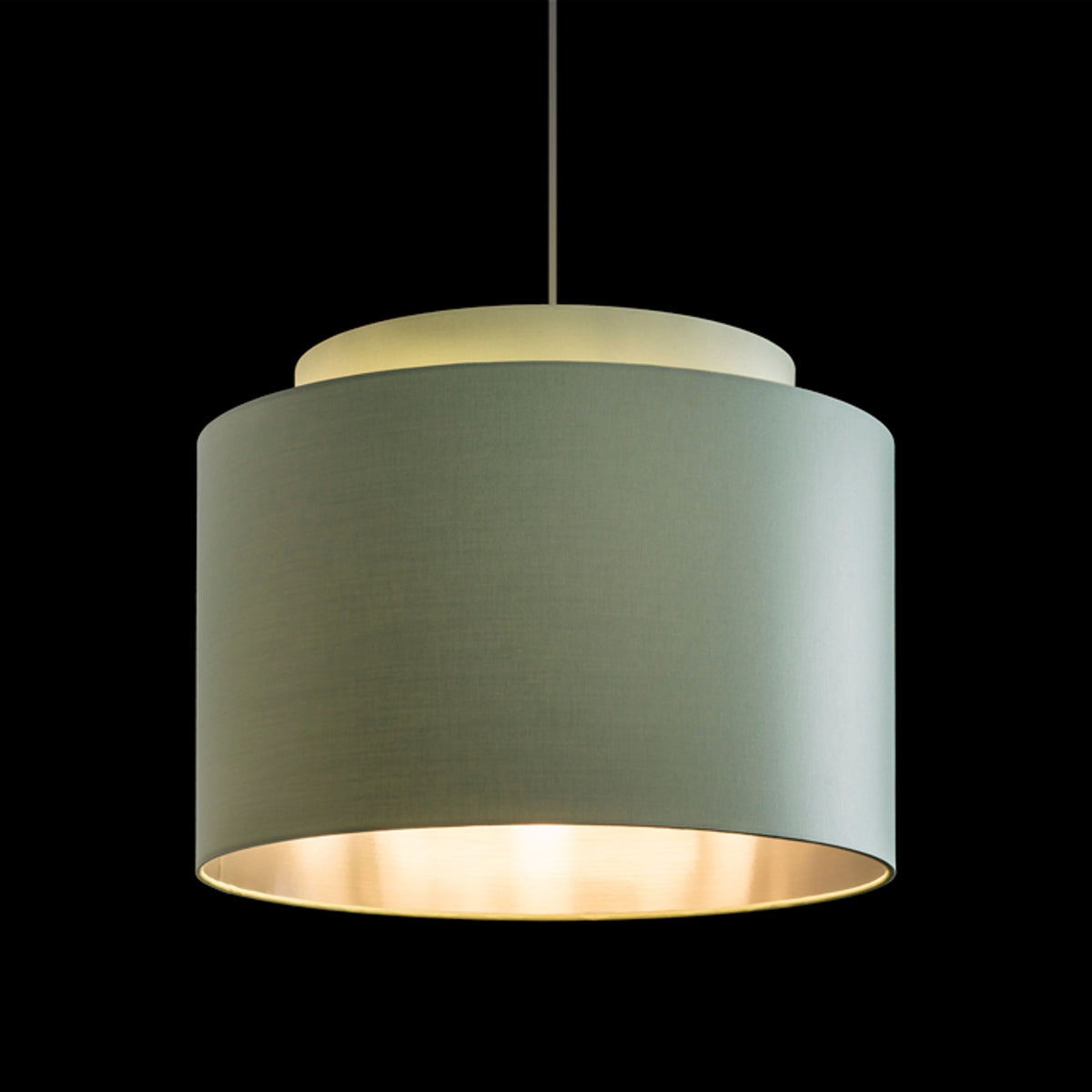 RENDL shades, shade bases, pendent sets DOUBLE 40/30 shade Chintz mint/silverfoil max. 23W R11544 4