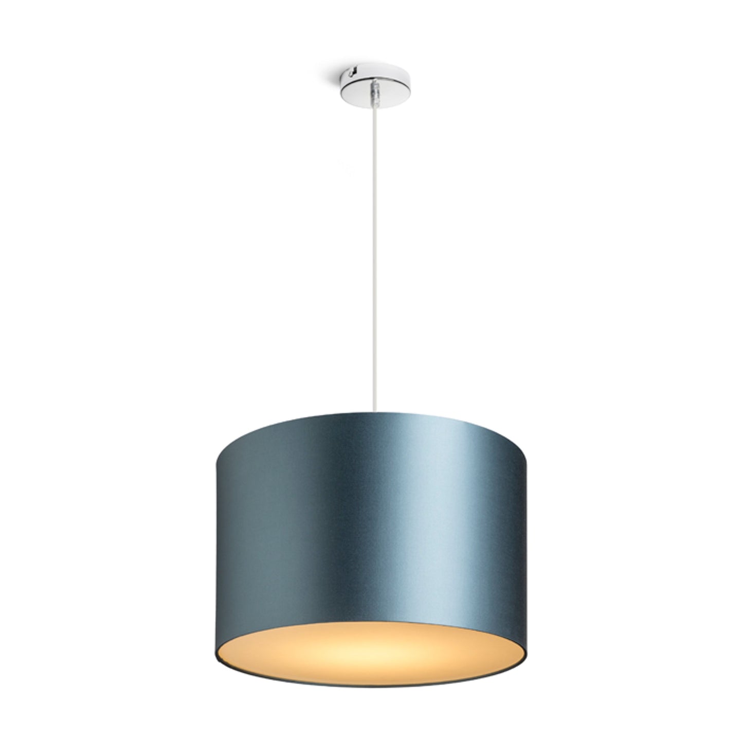 RENDL shades, shade bases, pendent sets RON 40/25 shade  Monaco petrol blue/silver PVC  max. 23W R11576 2