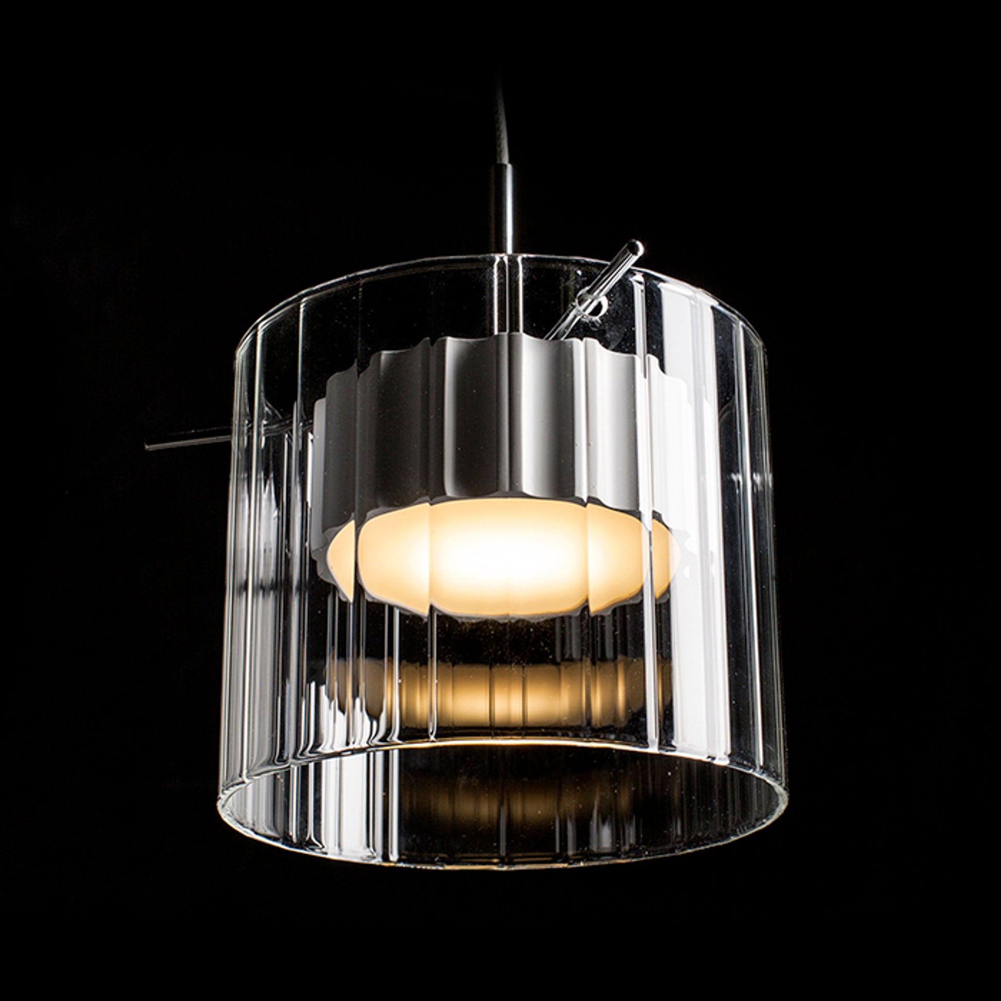 RENDL pendant lamp ESTRA I pendant white clear glass 230V LED 5W  3000K R11679 5