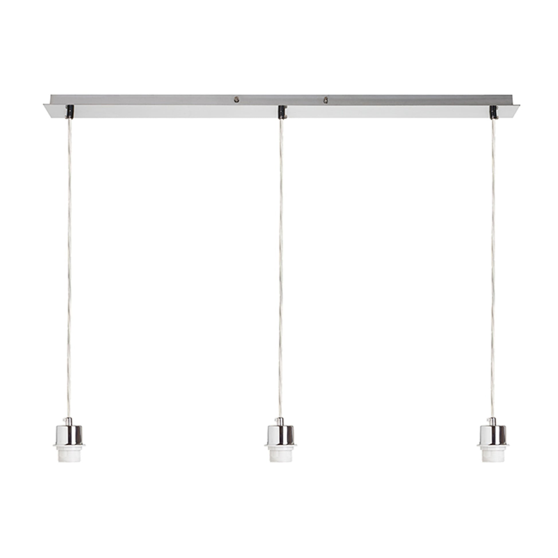 RENDL shades, shade bases, pendent sets MORE 80 pendant ceiling base  matt nickel 230V LED E27 3x15W R11776 1