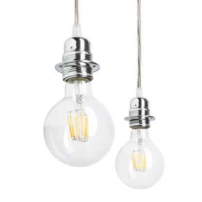 RENDL shades, shade bases, pendent sets KOMBIX 6 pendant set CHB+TC+CHF   230V LED E27 6x15W R11789 2