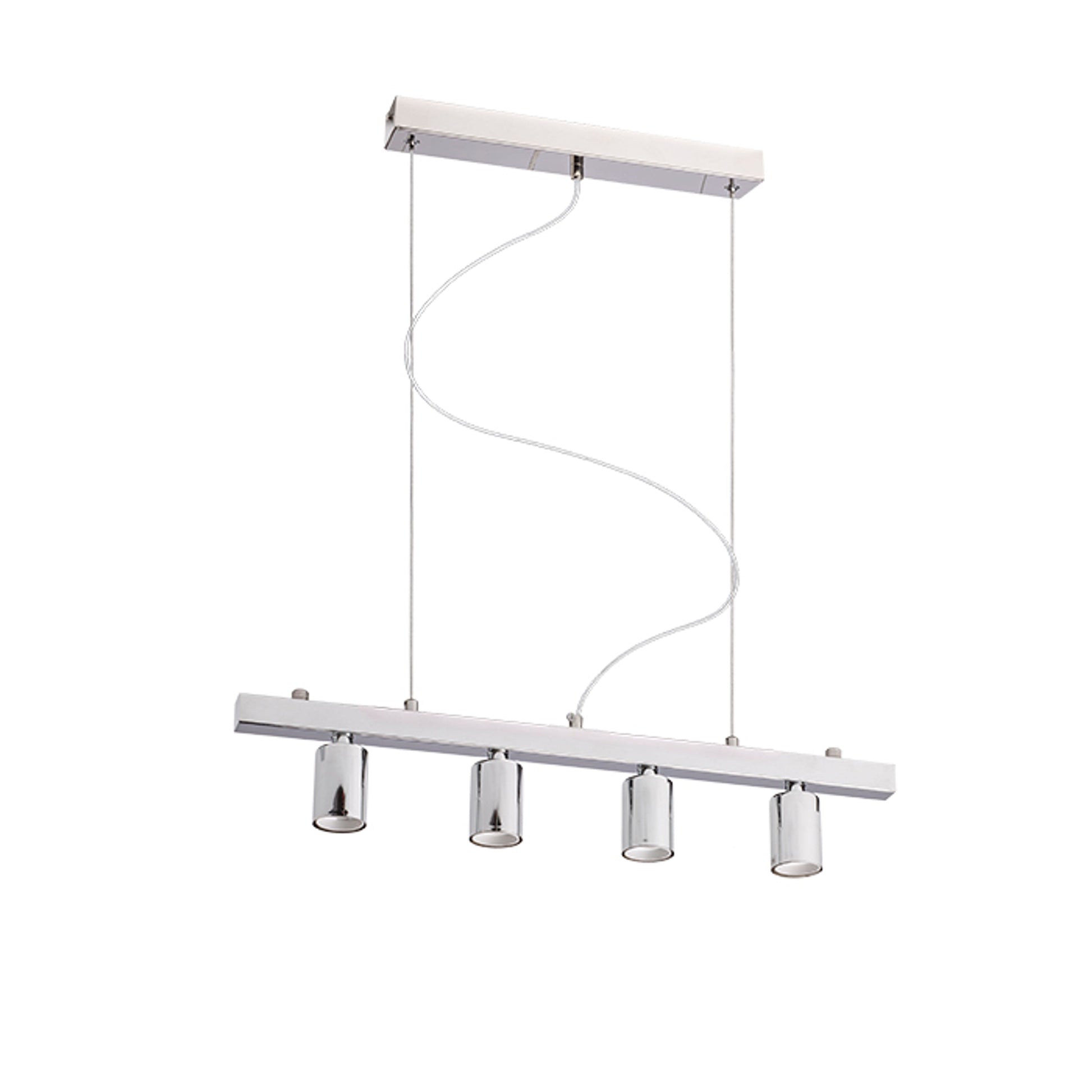 RENDL shades, shade bases, pendent sets RALLONG IV pendant ceiling base  chrome 230V LED E27 4x15W R11796 1