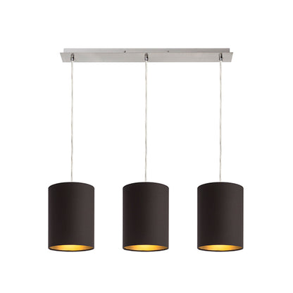 RENDL shades, shade bases, pendent sets RON 15/20 shade Polycotton black/golden foil max. 28W R11802 2