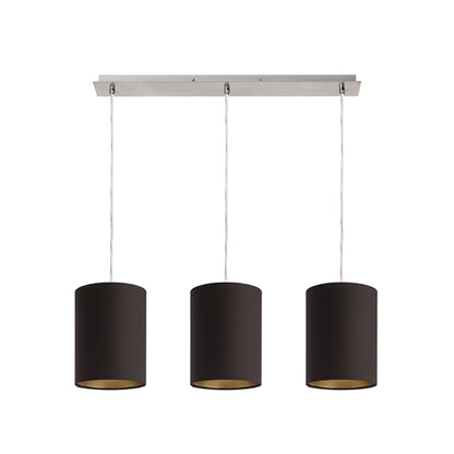 RENDL shades, shade bases, pendent sets RON 15/20 shade Polycotton black/golden foil max. 28W R11802 4