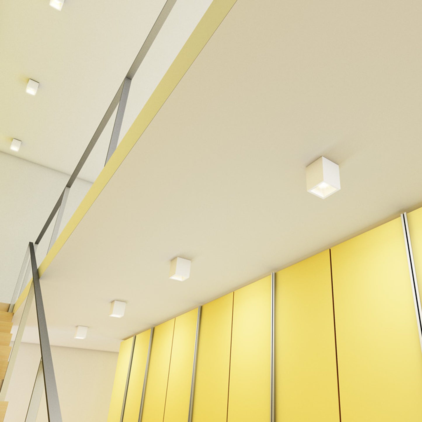 RENDL surface mounted lamp JACK SQ ceiling  plaster 230V LED GU10 15W R11957 6
