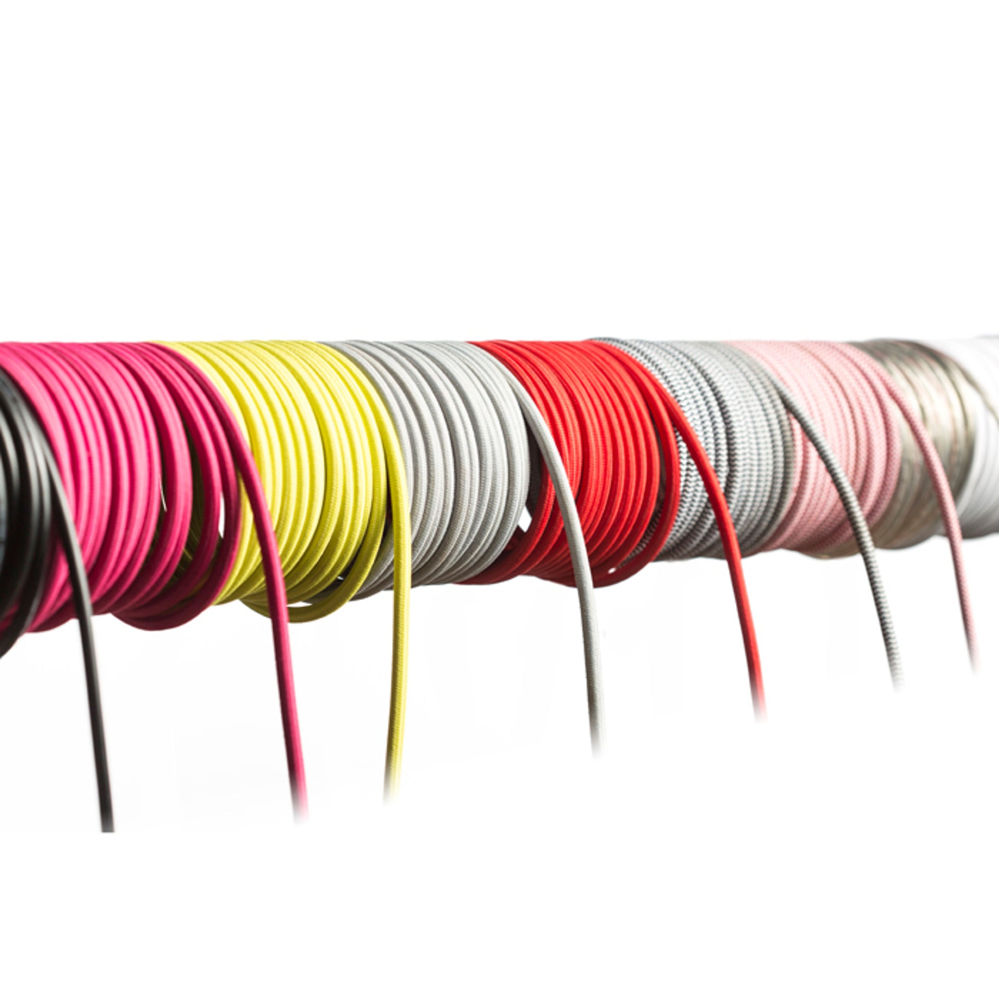 RENDL shades, shade bases, pendent sets FIT 3x0,75 PPM textile cable red   R12224 2