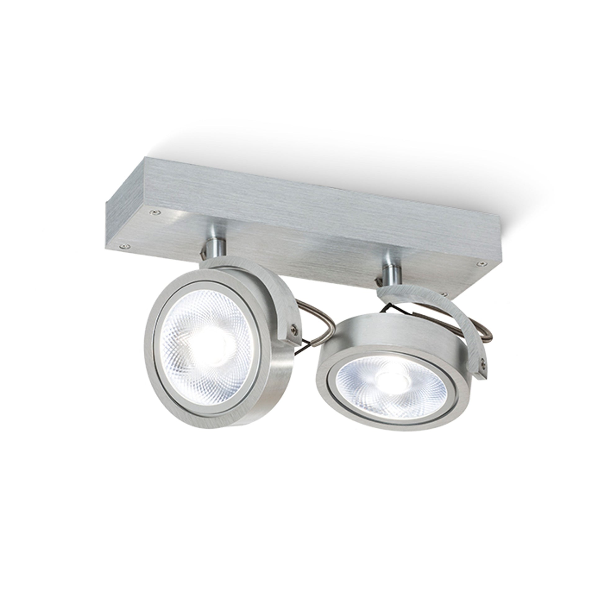 RENDL Outlet KELLY II wall  brushed aluminum 230V LED G53 2x15W R12328 1