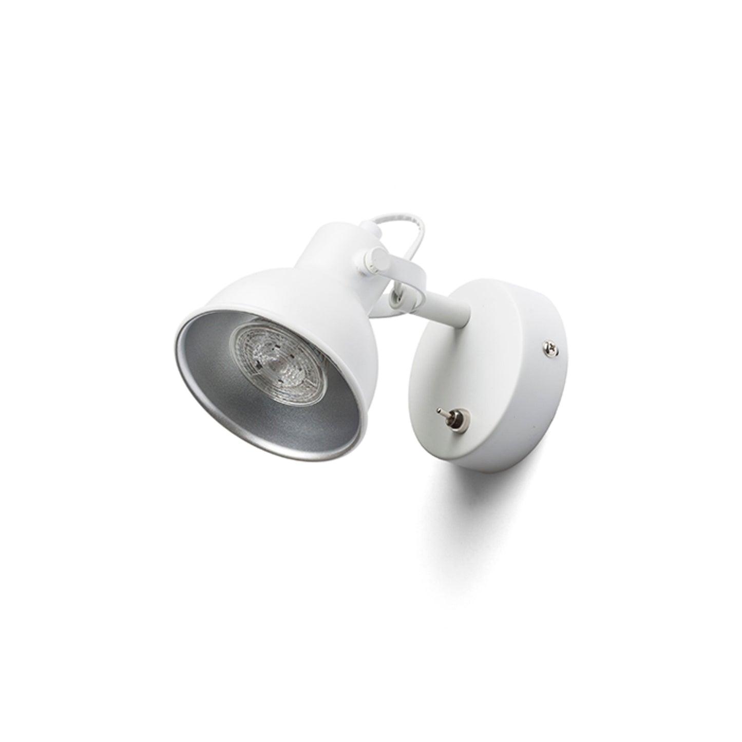 RENDL spotlight ROSITA I wall white/silver grey  230V LED GU10 9W R12507 5