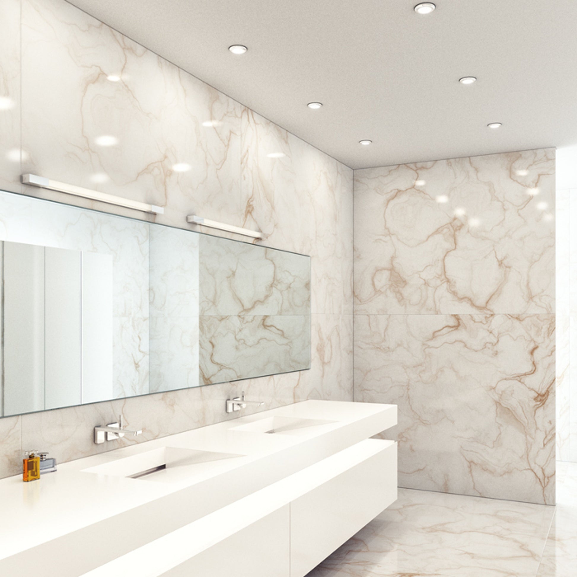 RENDL wall lamp AMENITY 90 wall  chrome 230V LED 11W IP44  3000K R12640 5