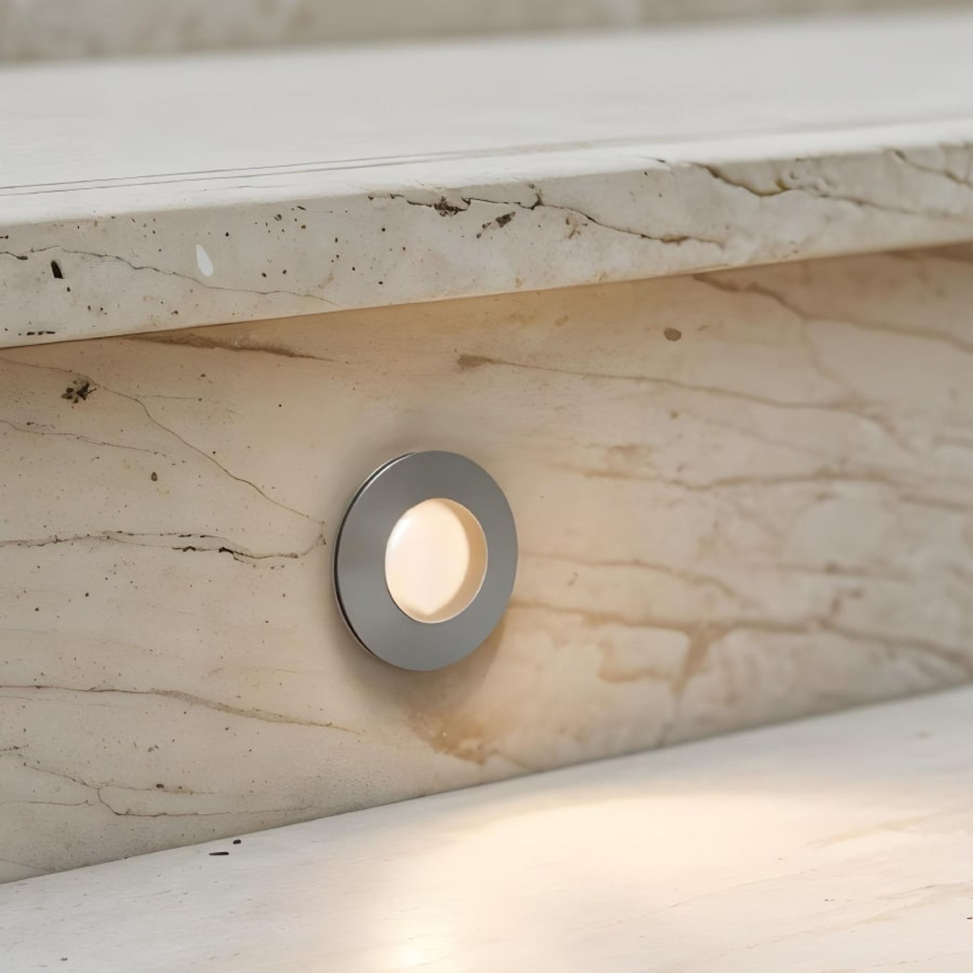 RENDL outdoor lamp CLUB recessed silver grey 230V LED 3W IP54 3000K R12685 5