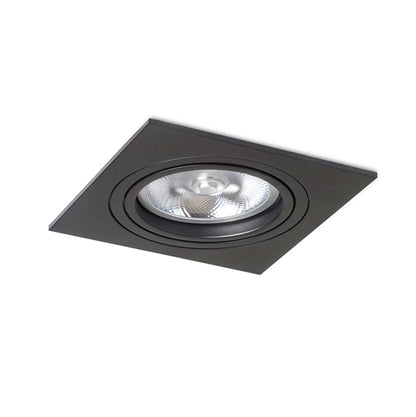 RENDL recessed light PASADENA G53 SQ I  black  230V LED G53 15W R12702 2