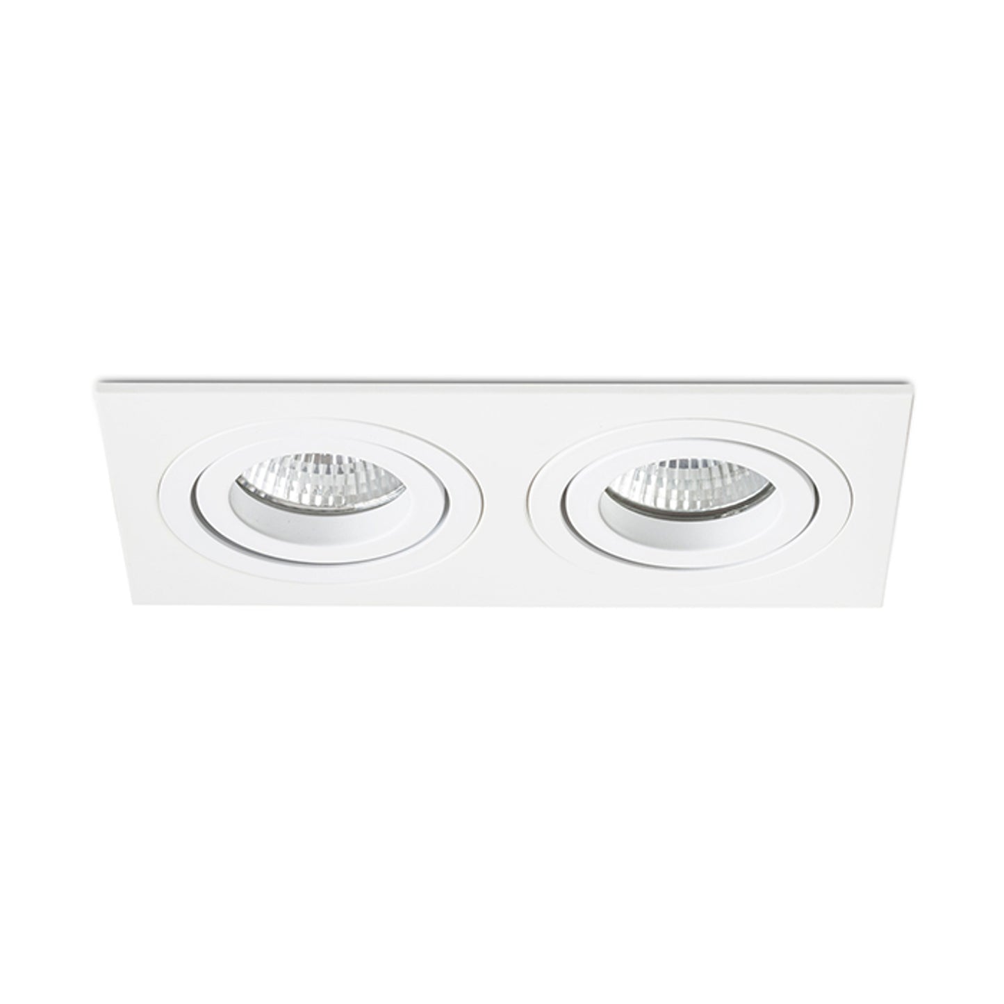 RENDL recessed light PASADENA GU10 SQ II recessed white  230V LED GU10 2x7W R12713 6