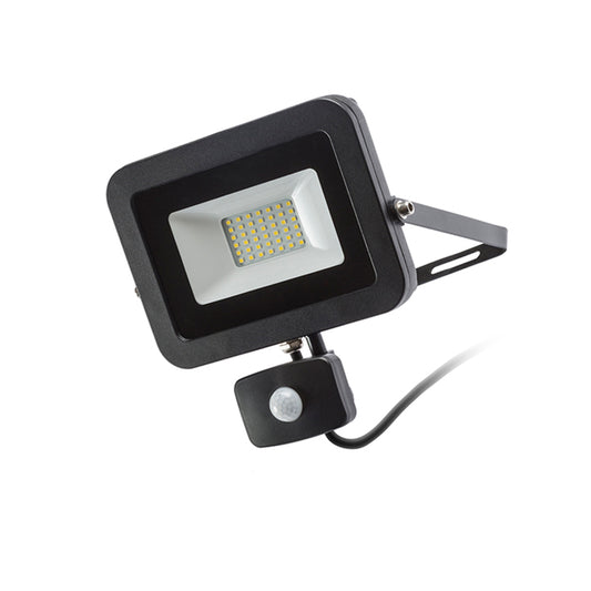 RENDL outdoor lamp PONTA with sensor black 230V LED 30W 120° IP54 3000K R12982 1