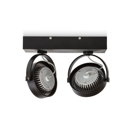 RENDL spotlight KELLY LED II DIMM wall black 230V LED 2x12W 24° 3000K R13107 3