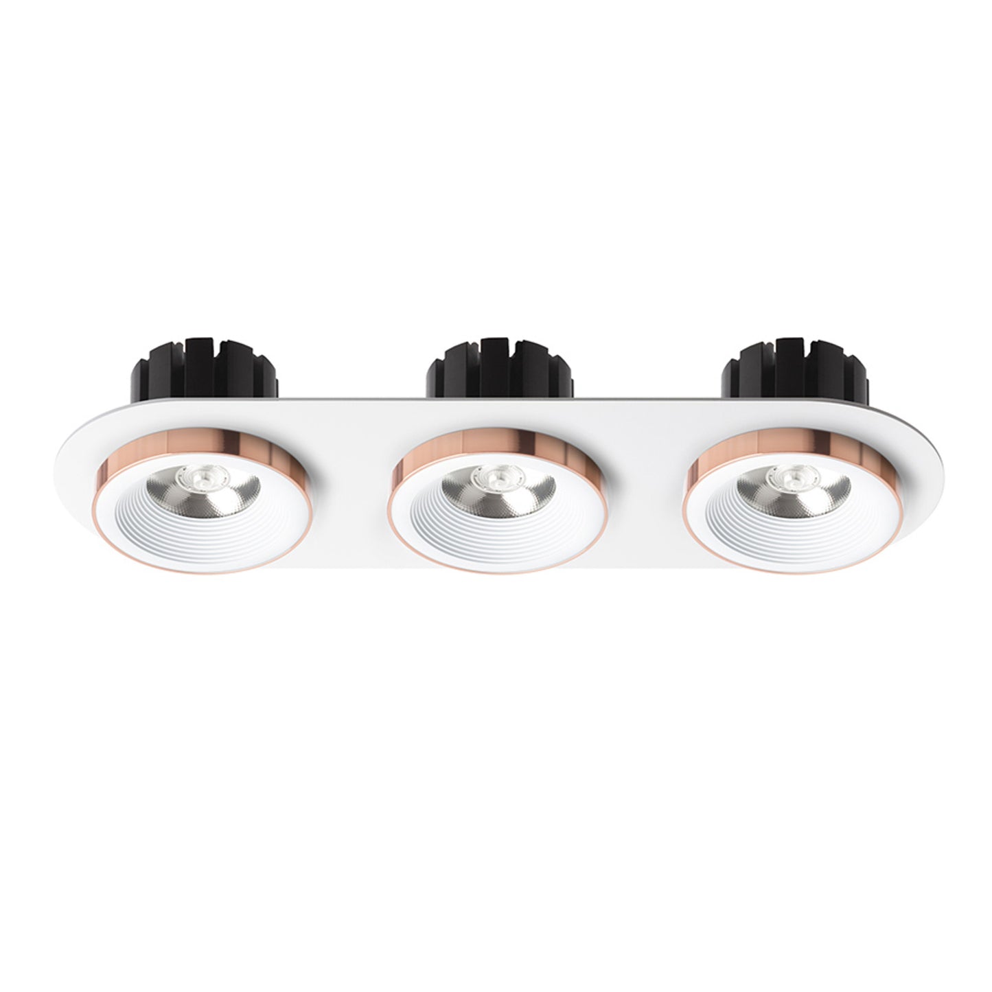 RENDL recessed light SHARM R III recessed white copper 230V LED 3x10W 24° 3000K R13245 2