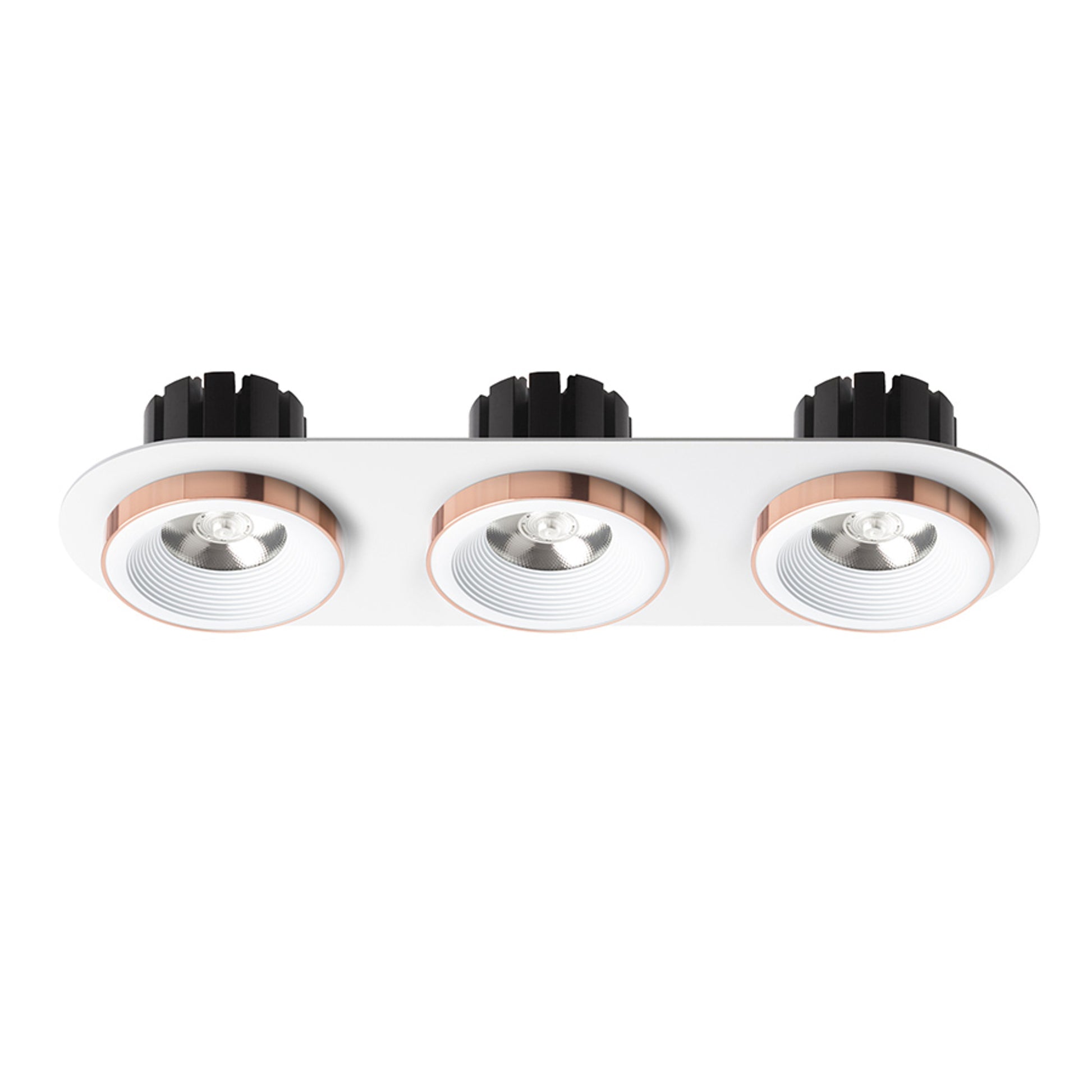 RENDL recessed light SHARM R III recessed white copper 230V LED 3x10W 24° 3000K R13245 2