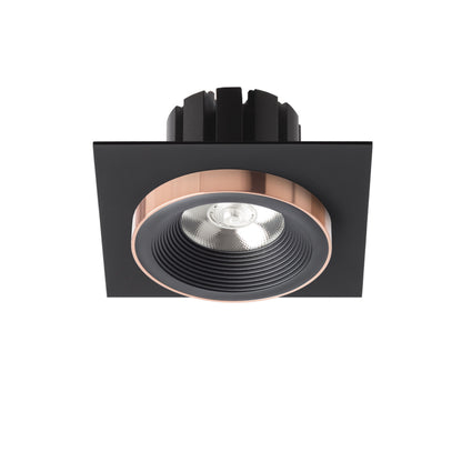 RENDL recessed light SHARM SQ I recessed black/black copper 230V LED 10W 24° 3000K R13254  2